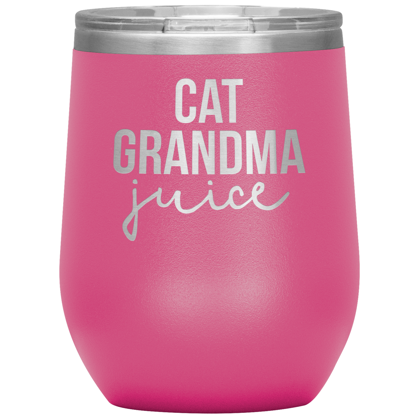 Cat Grandma Wine Tumbler, Cat Grandma Gifts, Travel Wine Cup, Birthday Gifts for Men and Women