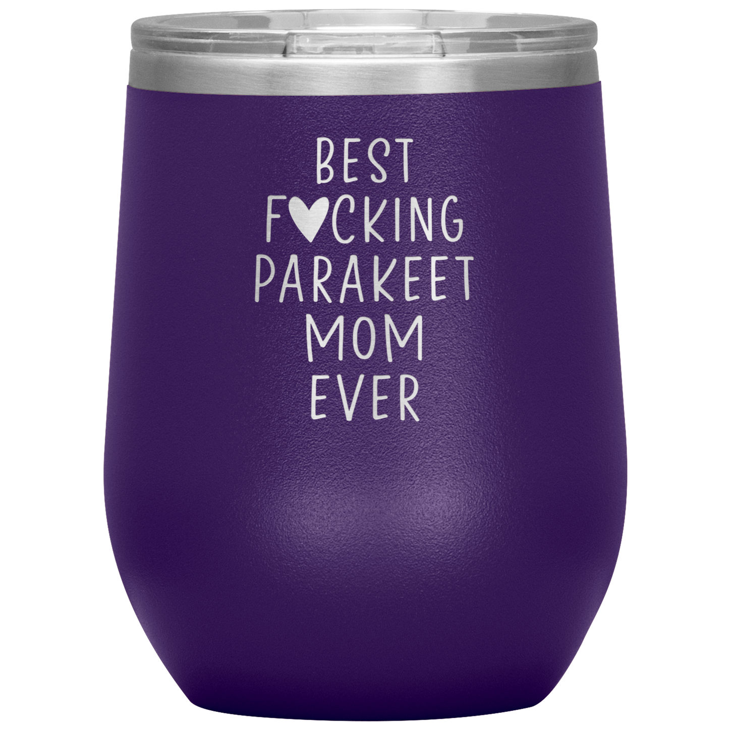 Parakeet Mom Wine Tumbler, Parakeet Mom Gifts, Travel Wine Cup, Birthday Gifts for Men and Women