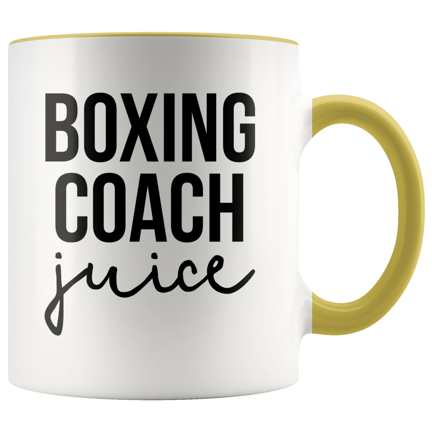 Boxing Coach Gifts, Coffee Mug, Two Tone Accent Cup, Birthday Gift for Men and Women