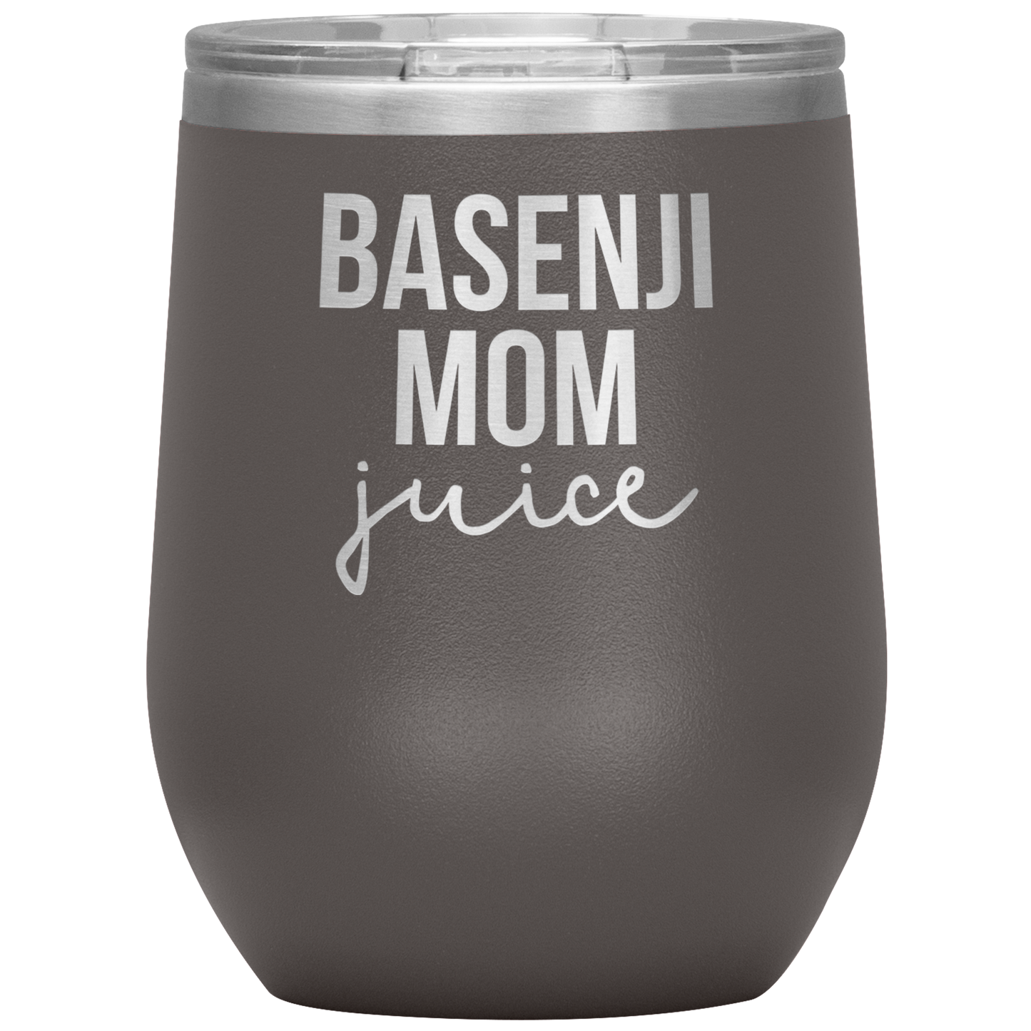 Basenji Mom Wine Tumbler, Funny Travel Wine Cup, Birthday Gifts for Men and Women