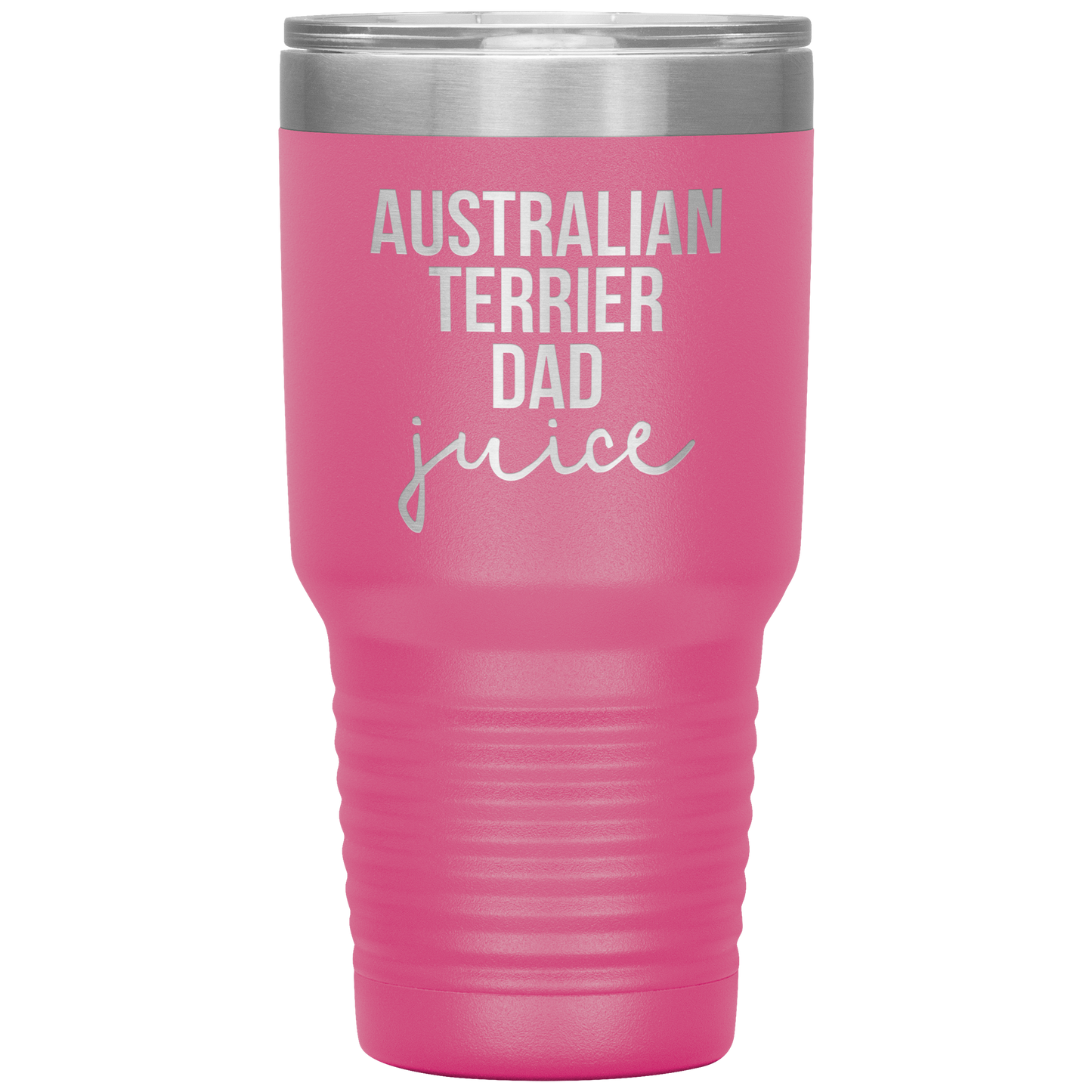 Australian Terrier Dad Tumbler, Funny Travel Coffee Mug, Birthday Gifts for Men and Women