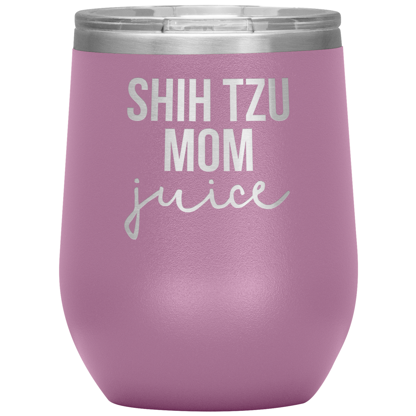 Shih Tzu Mom Wine Tumbler, Shih Tzu Mom Gifts, Travel Wine Cup, Birthday Gifts for Men and Women