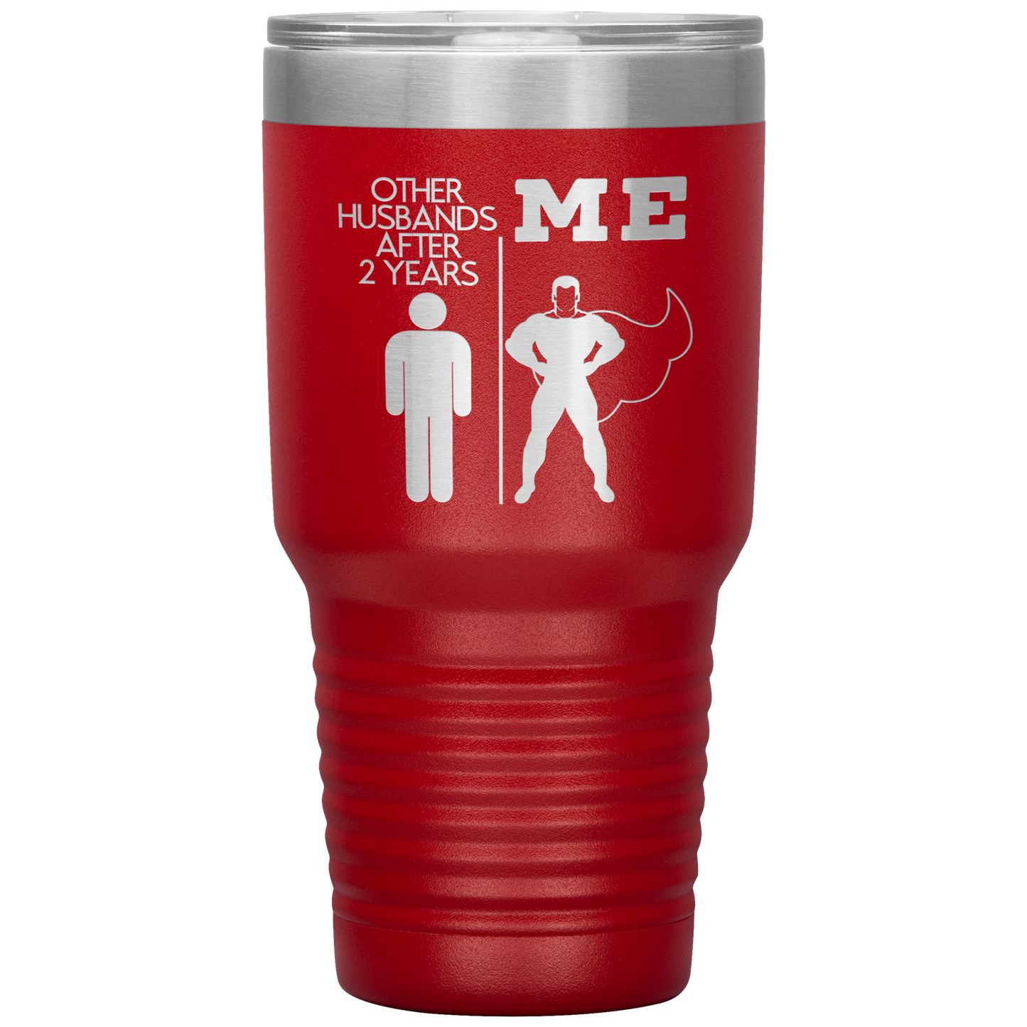 2nd Anniversary Tumbler, 2nd Anniversary Gifts, Travel Coffee Mug, Birthday Gifts for Men and Women