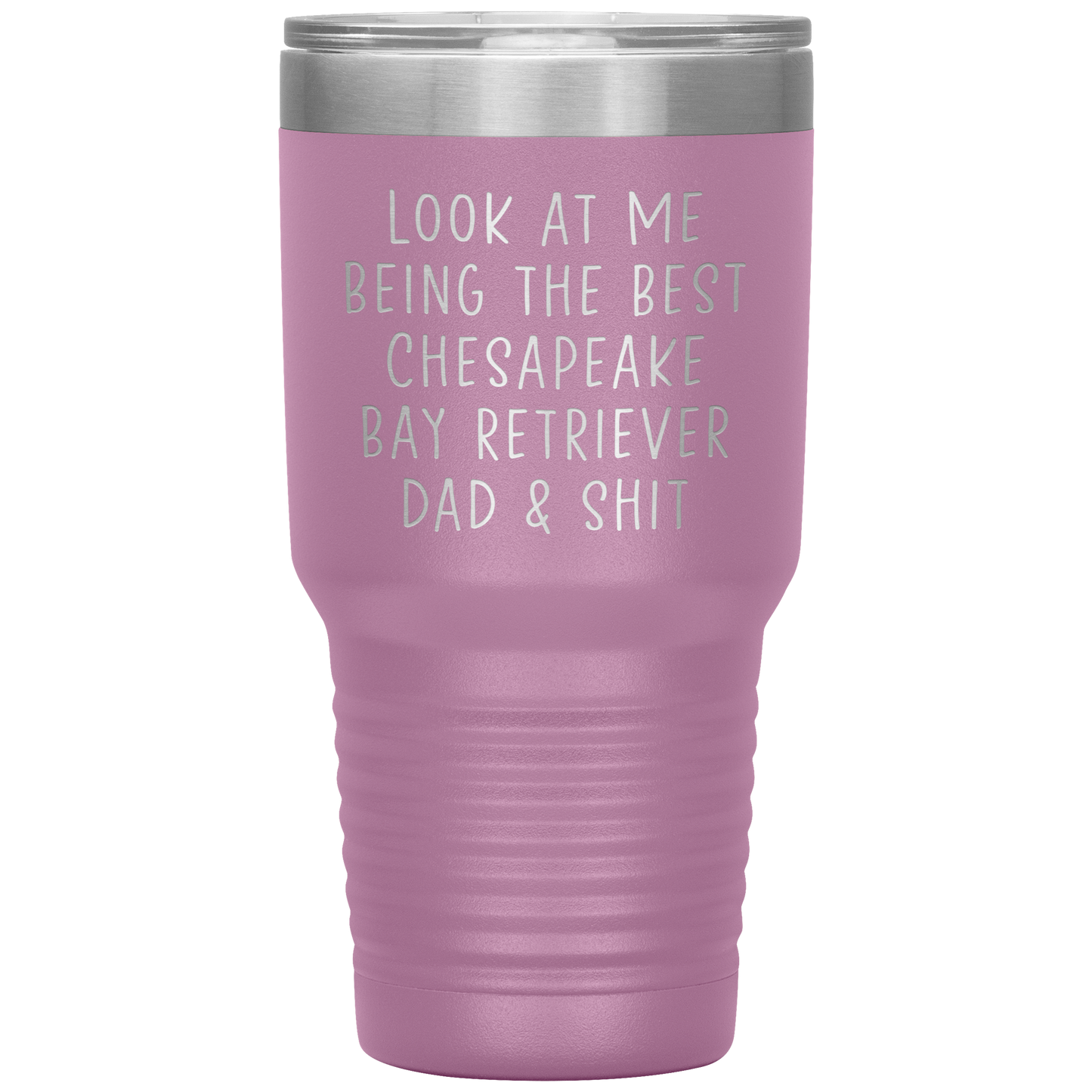 Chesapeake Bay Retriever Dad Tumbler, Funny Travel Coffee Mug, Birthday Gifts for Men and Women