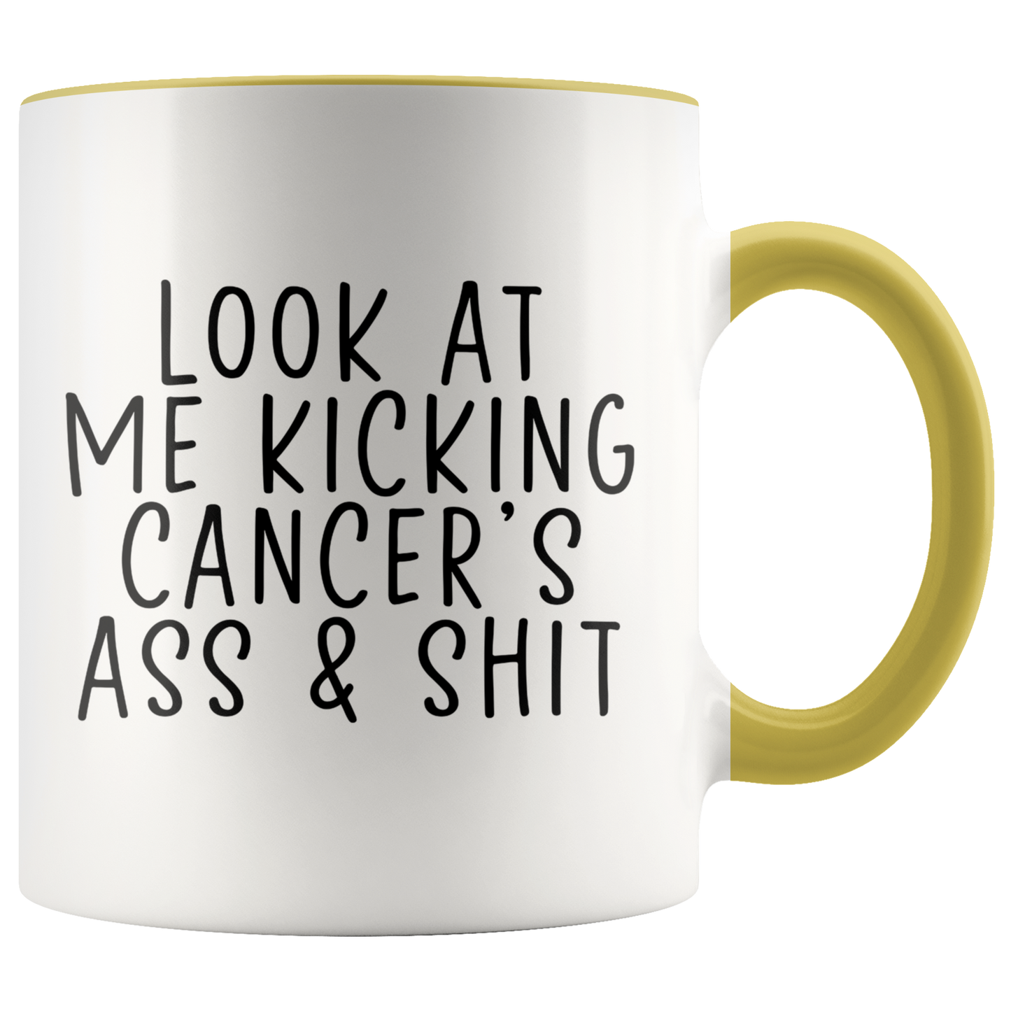 Cancer Survivor Gifts, Coffee Mug, Two Tone Accent Cup, Birthday Gift for Men and Women