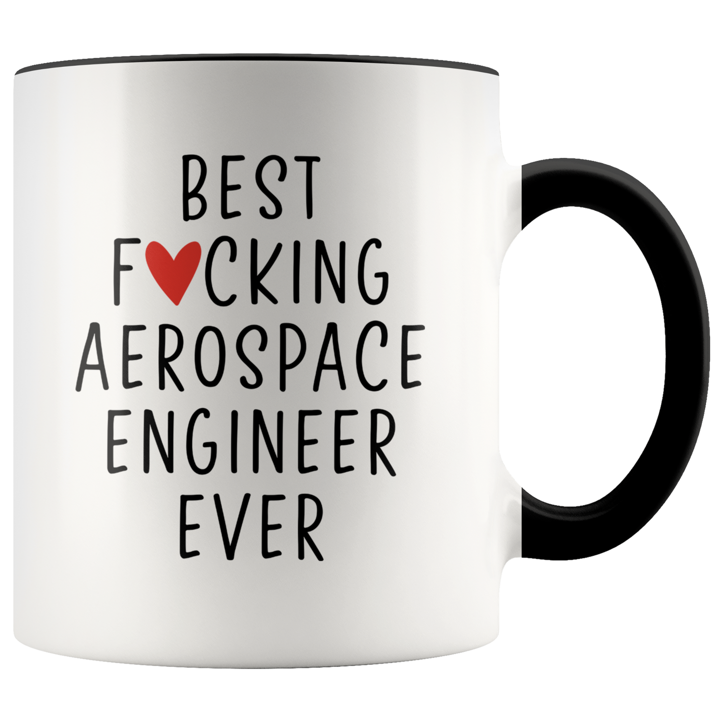 Aerospace engineer Gifts, Coffee Mug, Two Tone Accent Cup, Birthday Gift for Men and Women