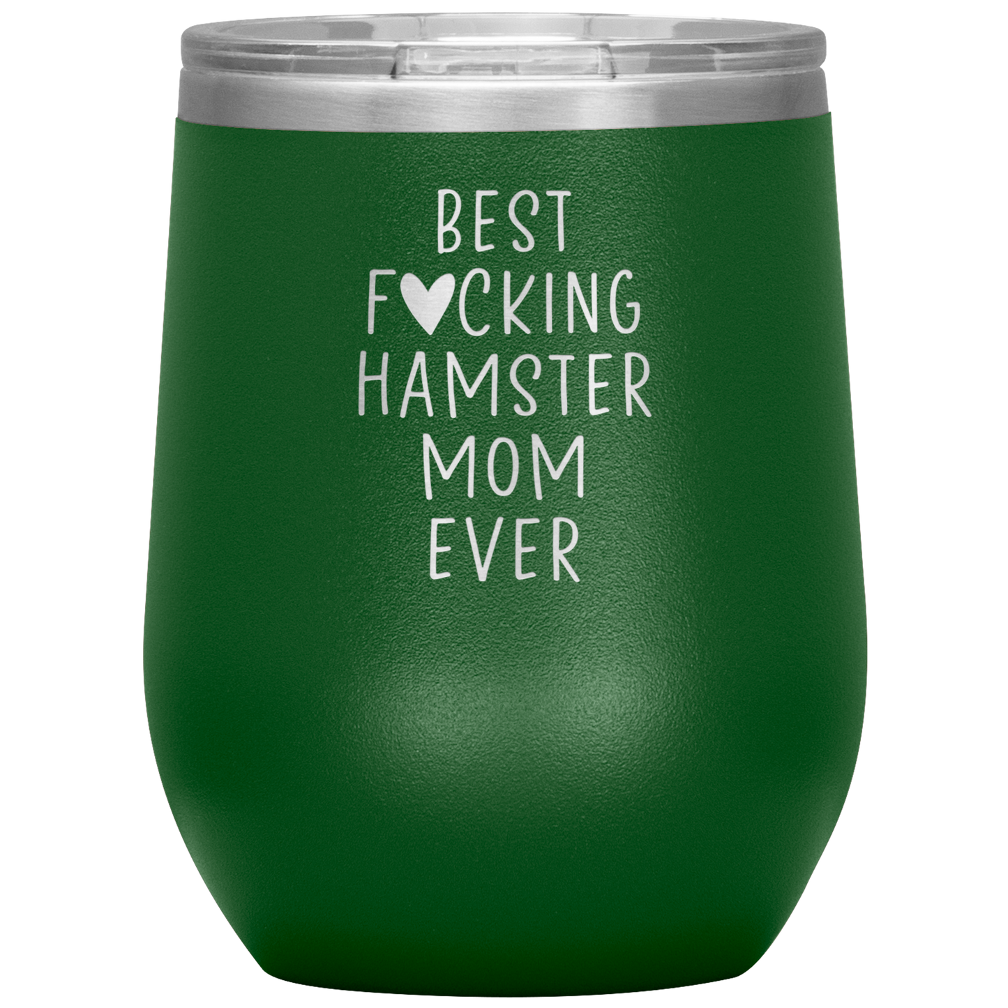 Hamster Mom Wine Tumbler, Hamster Mom Gifts, Travel Wine Cup, Birthday Gifts for Men and Women