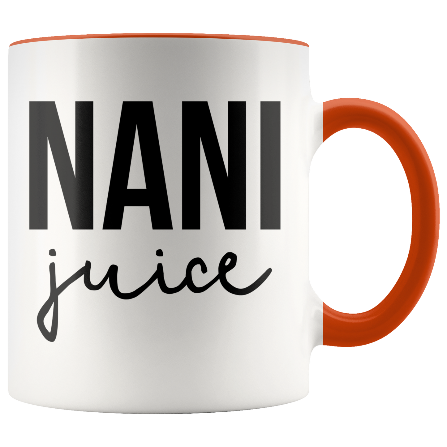 Nani Gifts, Coffee Mug, Two Tone Accent Cup, Birthday Gift for Men and Women