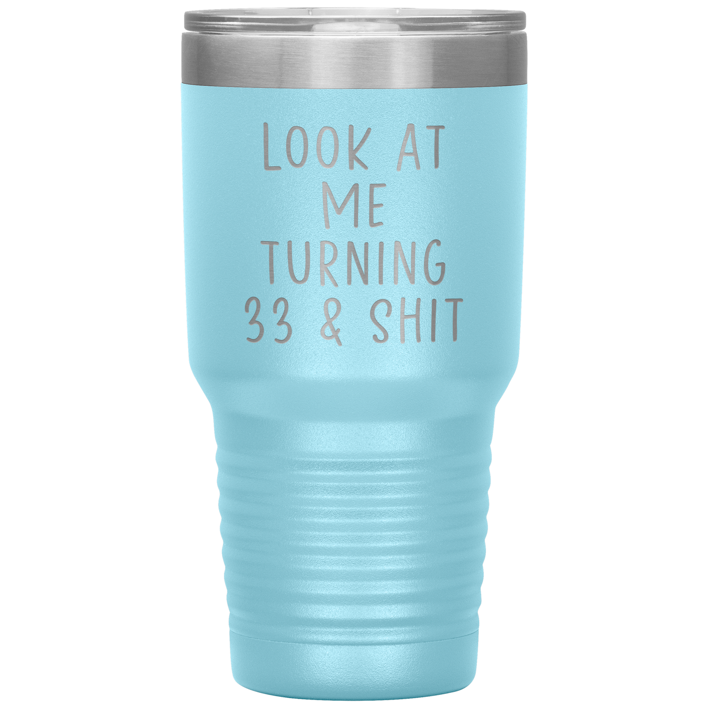 33ème anniversaire Tumbler, 33ème anniversaire Cadeaux, Tasse de café de voyage, cadeaux d’anniversaire pour les hommes et les femmes