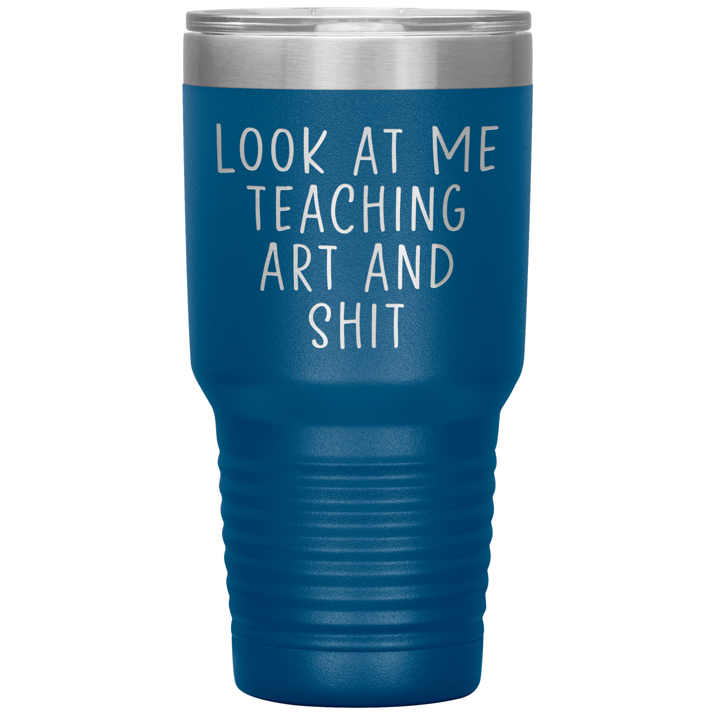 Professeur d’art Tumbler, Cadeaux professeur d’art, tasse de café de voyage, cadeaux d’anniversaire pour les hommes et les femmes