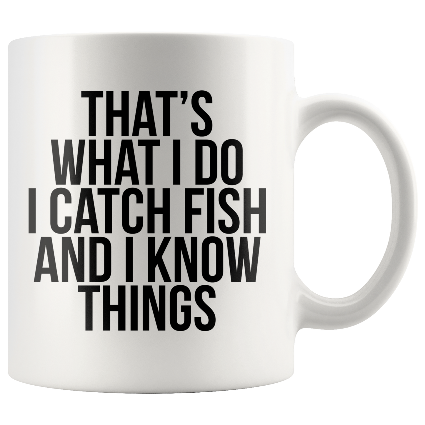 Fishing Gifts, Fisherman Coffee Mug, Two Tone Accent Cup, Birthday Gift for Men and Women