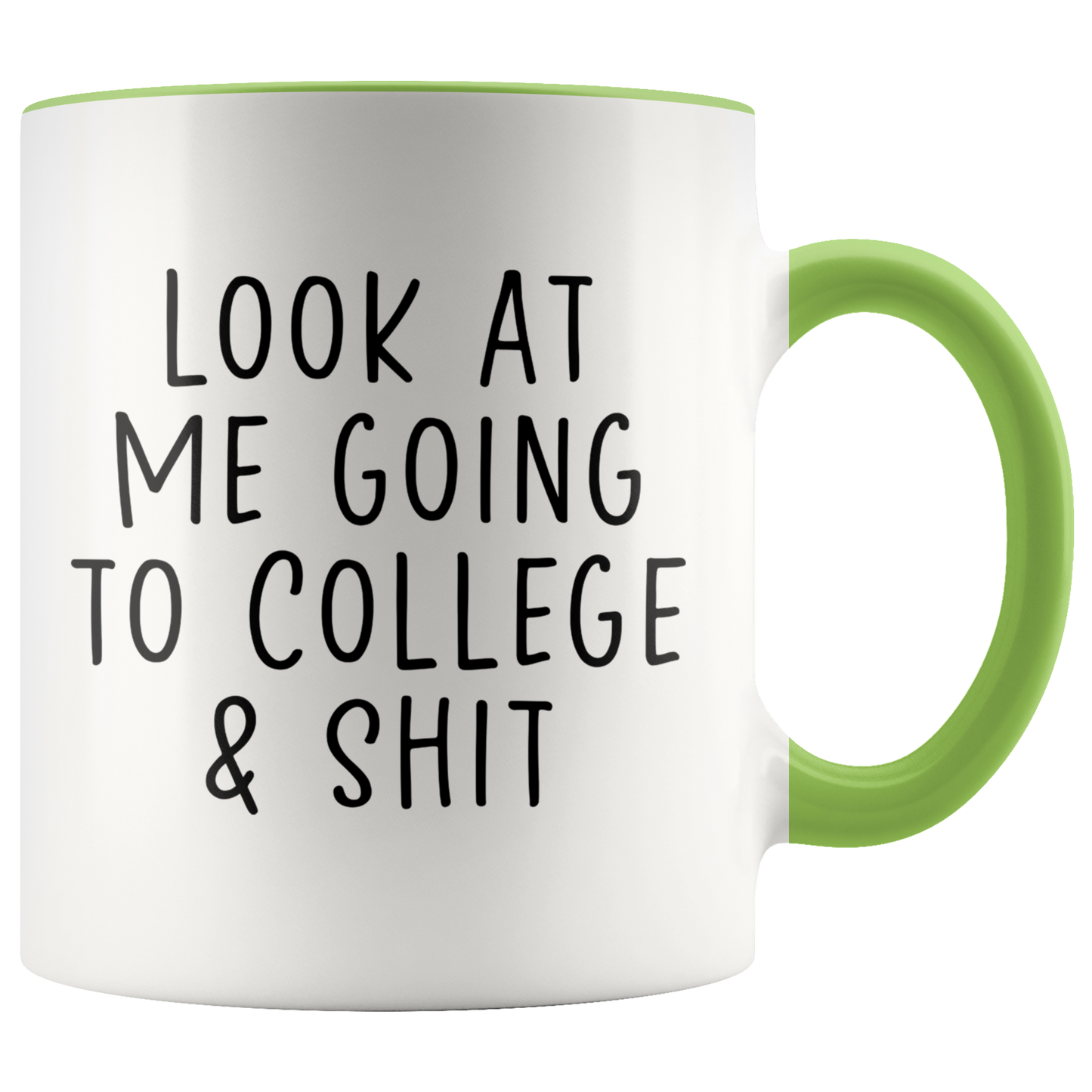 College Student Gifts, Coffee Mug, Two Tone Accent Cup, Birthday Gift for Men and Women