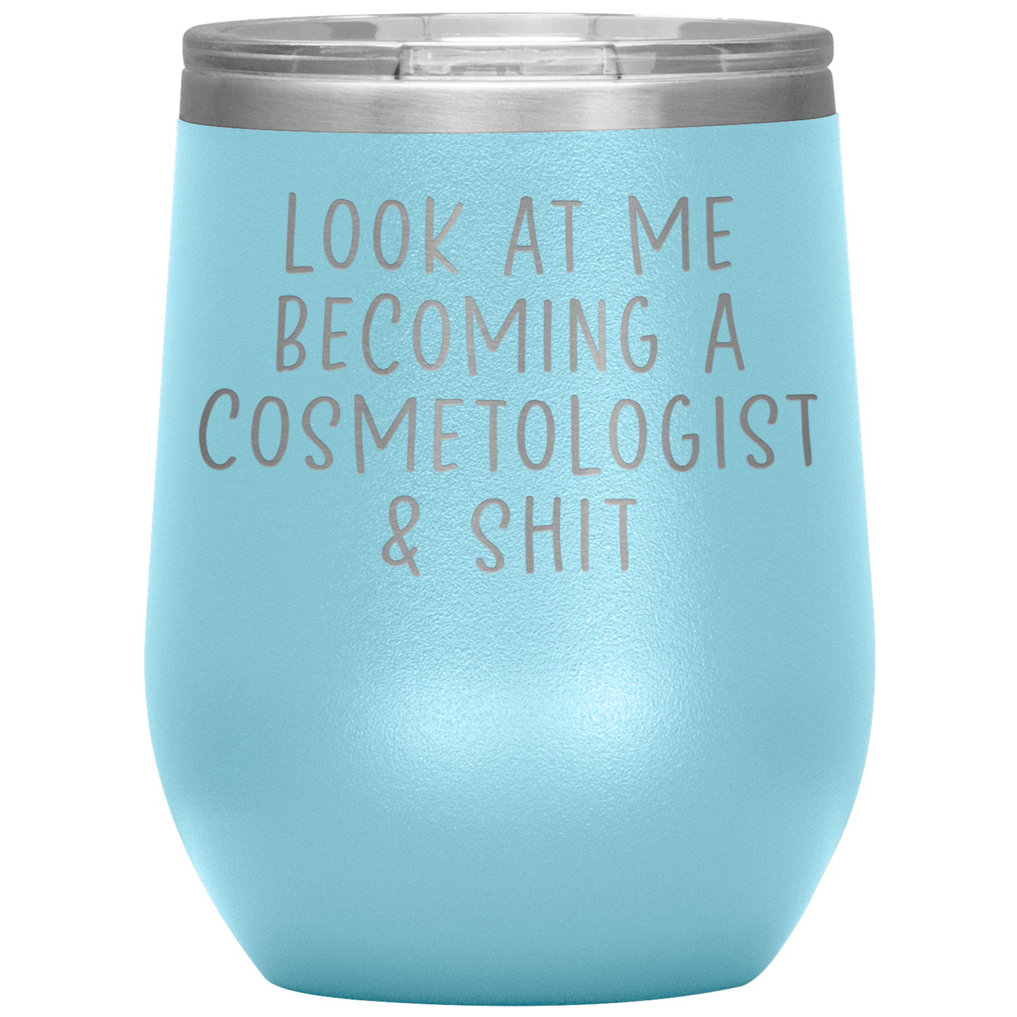 Cosmetologist Wine Tumbler, Cosmetologist Gifts, Travel Wine Cup, Birthday Gifts for Men and Women