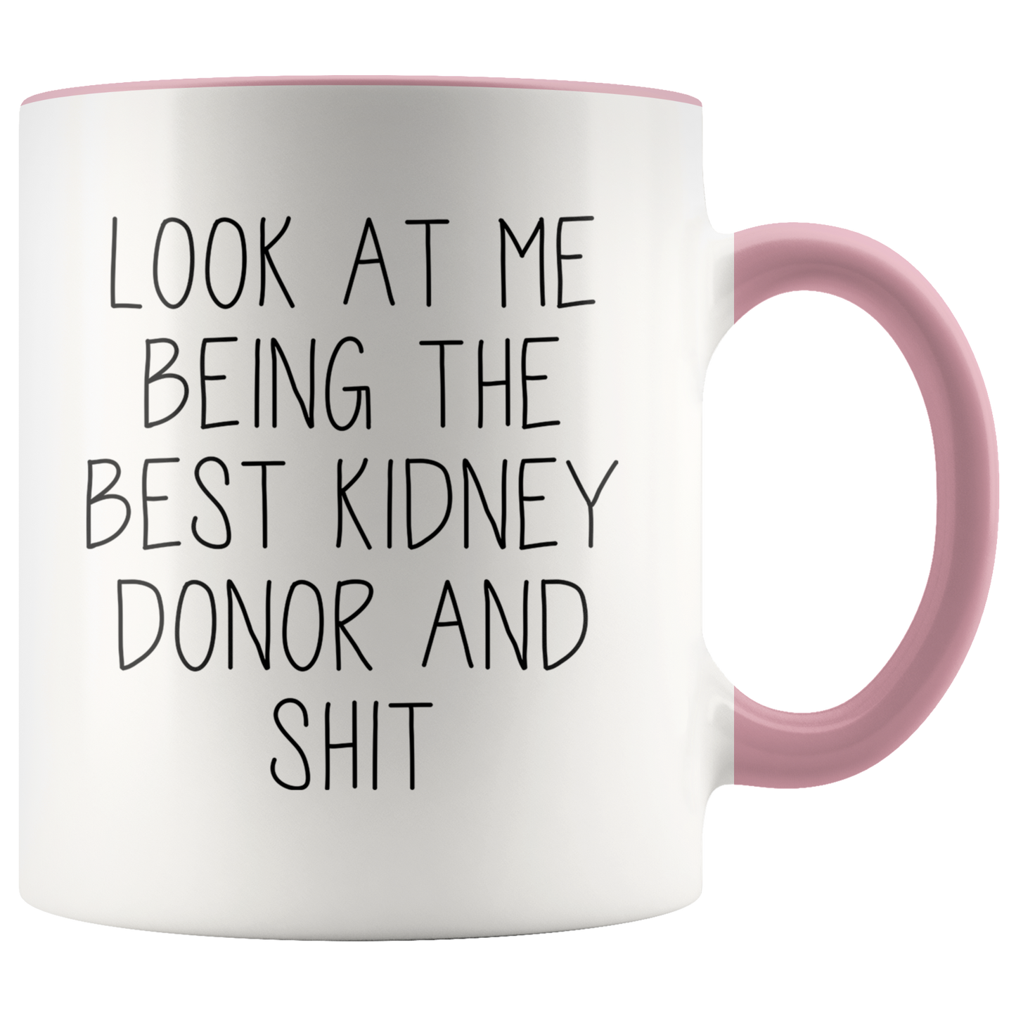 Kidney Donor Gifts, Organ Donor Coffee Mug, Two Tone Accent Cup, Birthday Gift for Men and Women