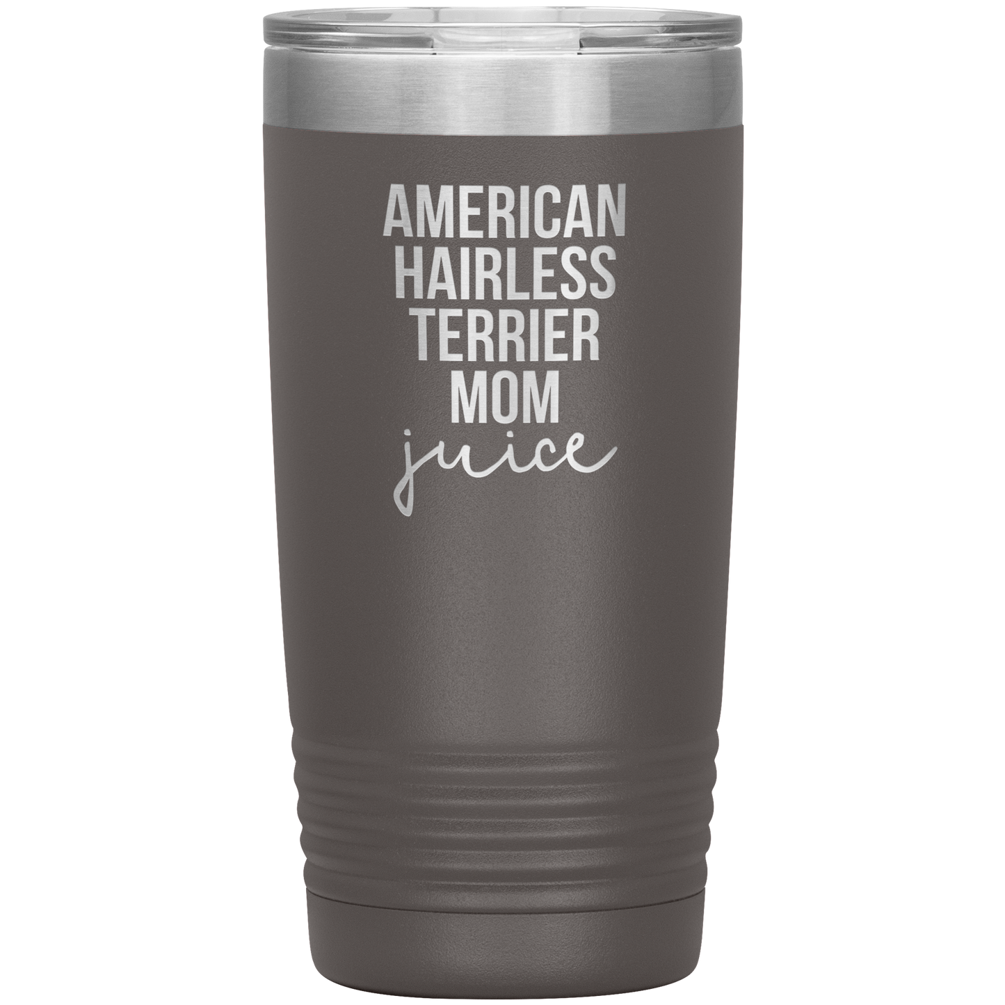 American Hairless Terrier Mom Tumbler, Funny Travel Coffee Mug, Birthday Gifts for Men and Women