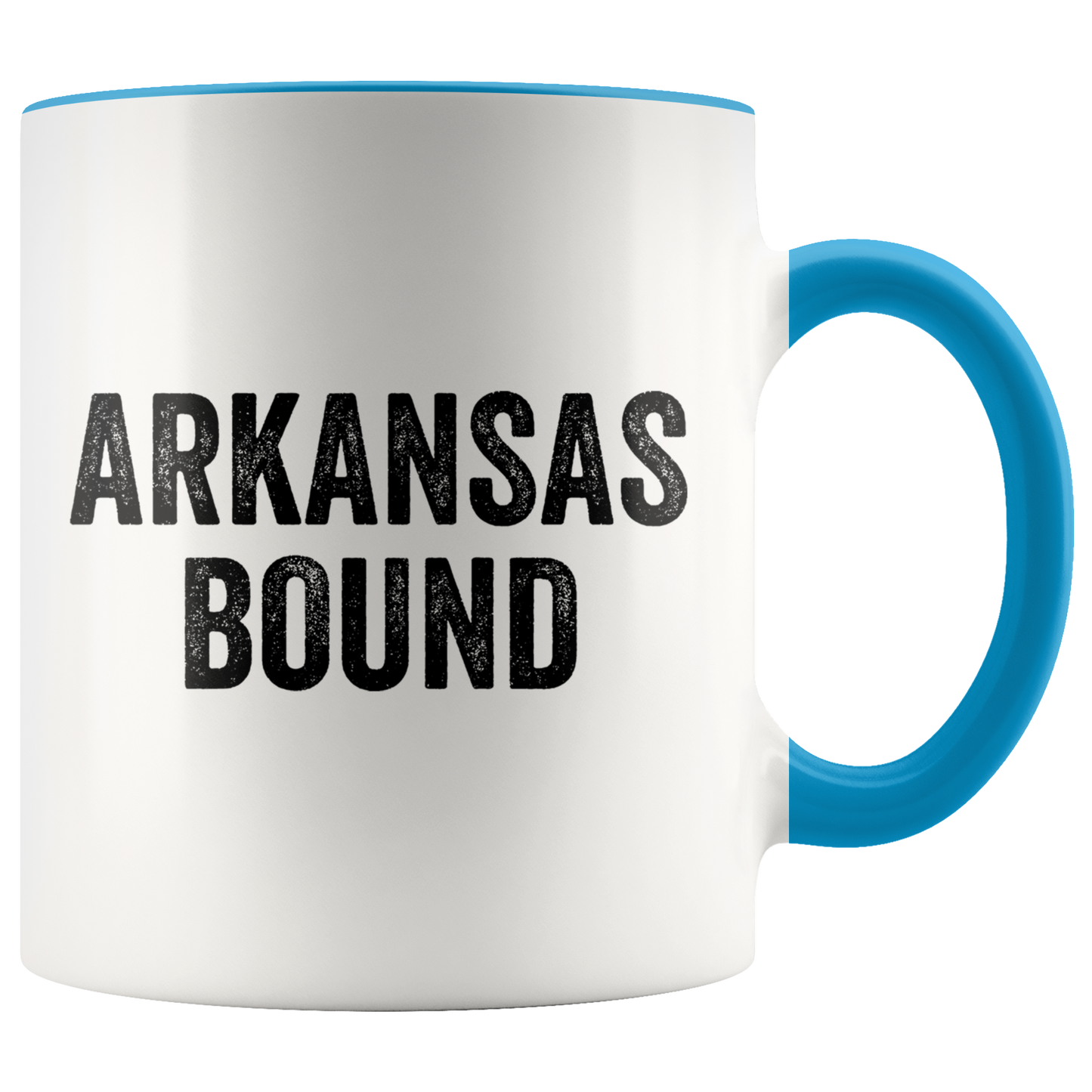 Moving to Arkansas Gifts, Coffee Mug, Two Tone Accent Cup, Birthday Gift for Men and Women