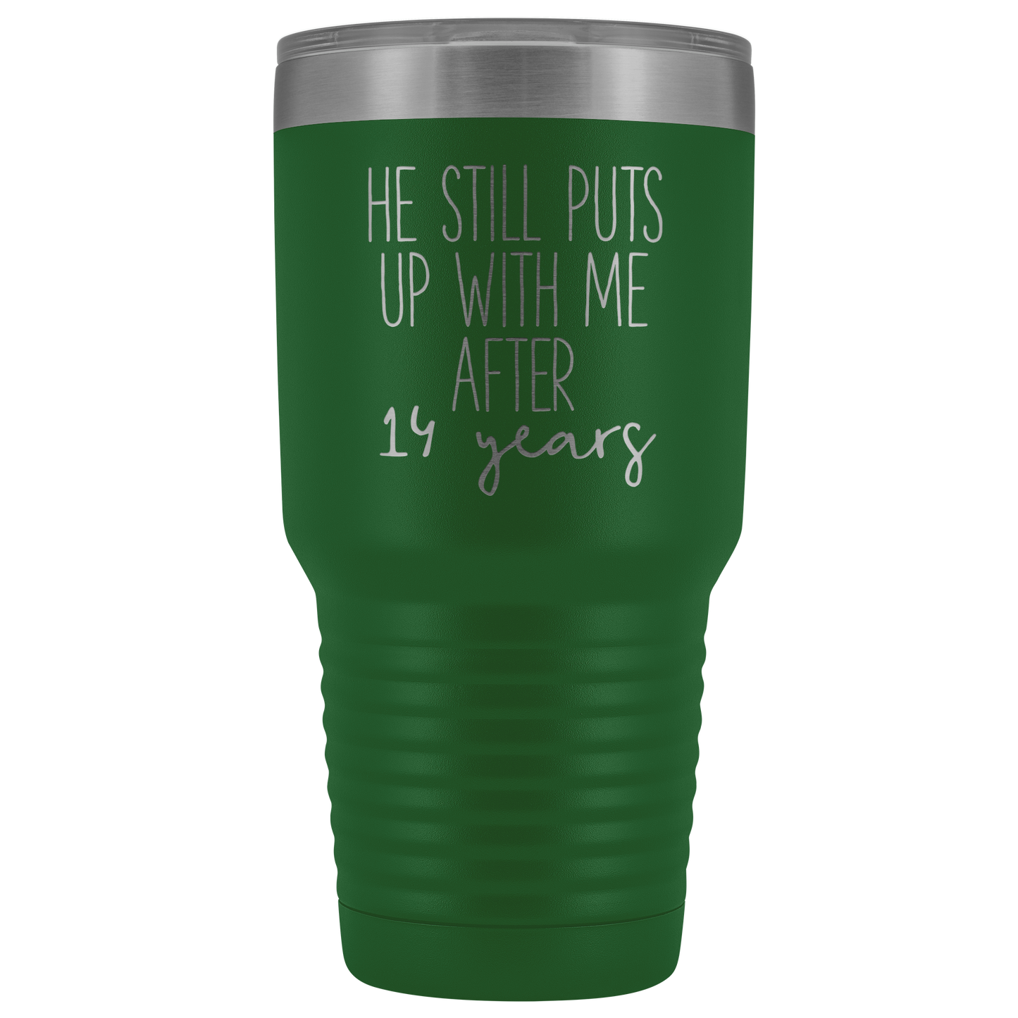 14th Anniversary Gift for Wife, 14th Anniversary for Her, 14 Anniversary Gift, Tumbler Mug