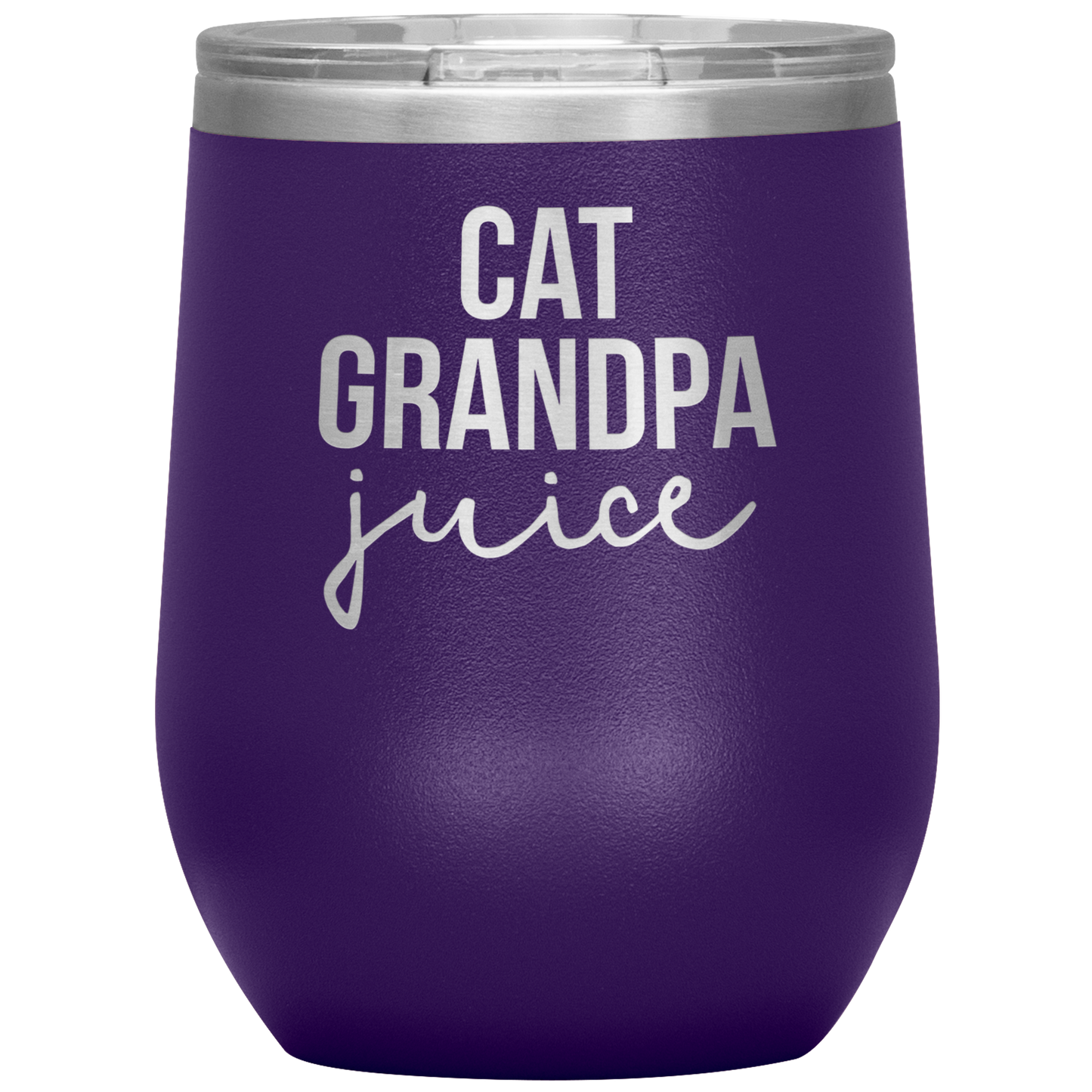 Cat Grandpa Wine Tumbler, Cat Grandpa Gifts, Travel Wine Cup, Birthday Gifts for Men and Women