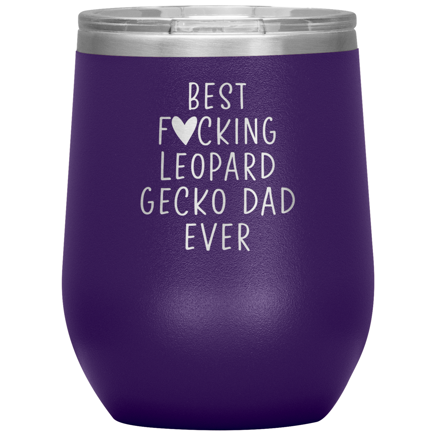 Leopard Gecko Dad Wine Tumbler, Leopard Gecko Dad Gifts, Travel Wine Cup, Birthday Gifts for Men and Women