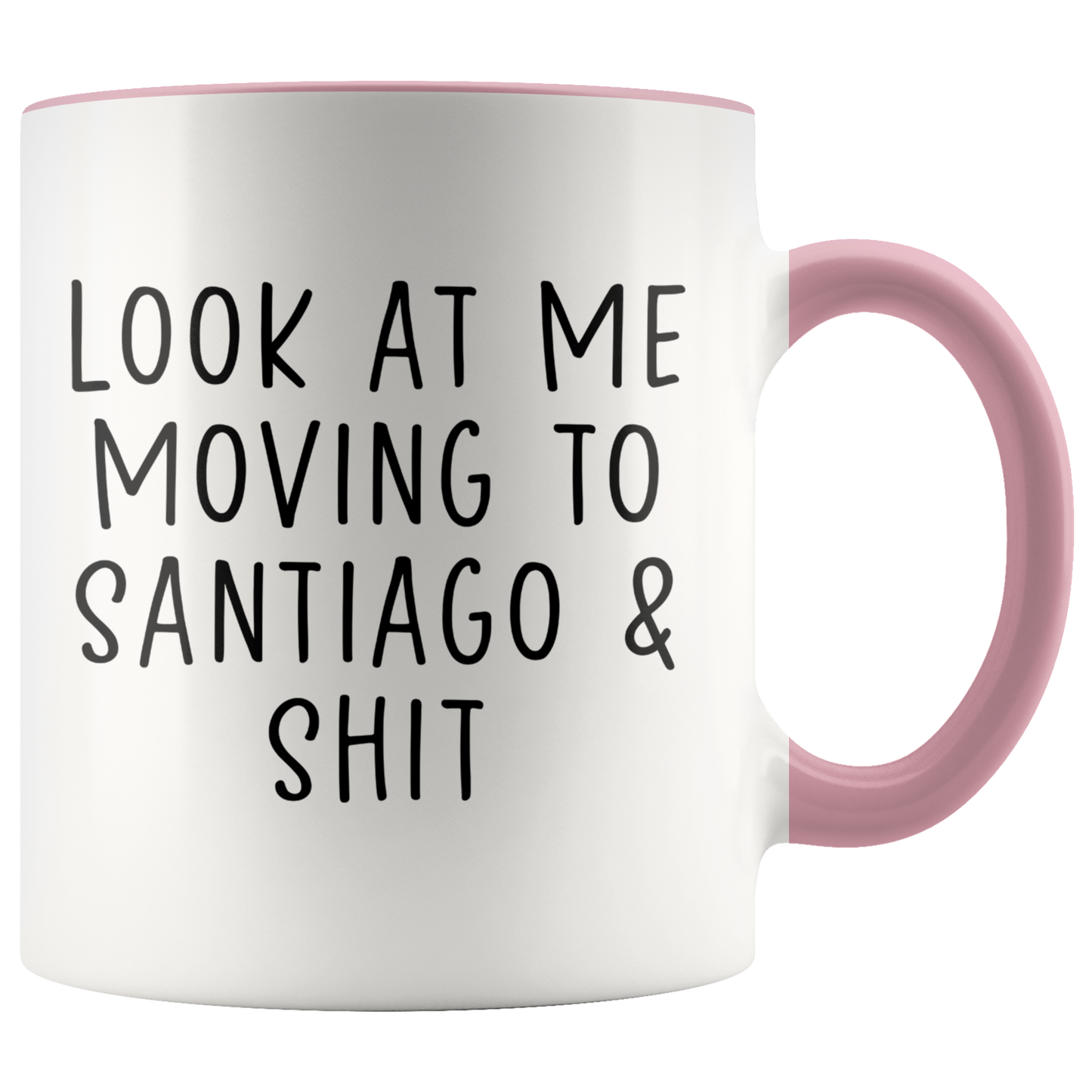 Moving to Santiago Chile Gifts, Coffee Mug, Two Tone Accent Cup, Birthday Gift for Men and Women