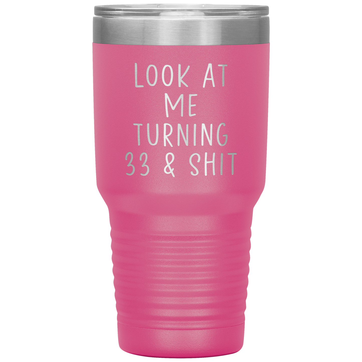 33ème anniversaire Tumbler, 33ème anniversaire Cadeaux, Tasse de café de voyage, cadeaux d’anniversaire pour les hommes et les femmes