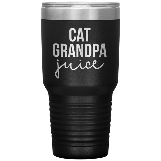 Cat Grandpa Tumbler, Cat Grandpa Cadeaux, Travel Coffee Mug, Cadeaux d’anniversaire pour les hommes et les femmes