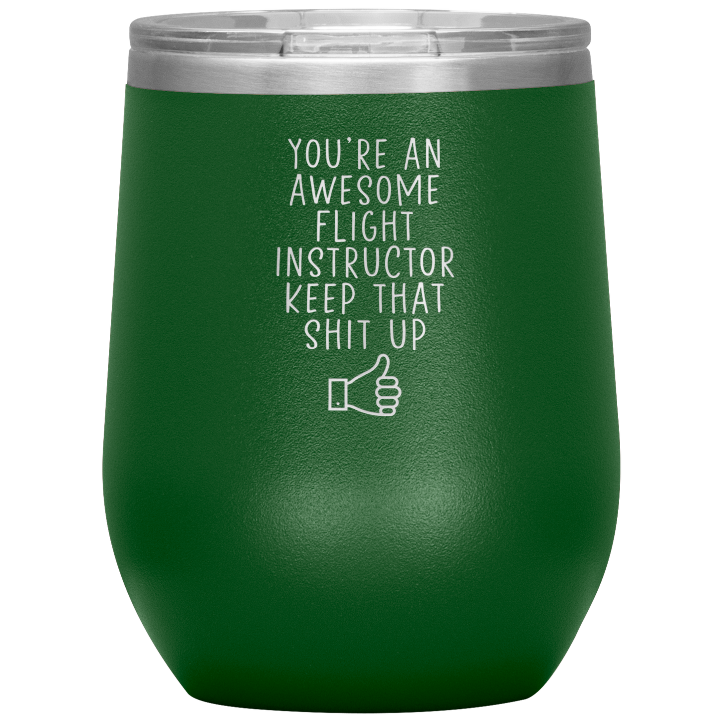 Flight Instructor Wine Tumbler, Flight Instructor Gifts, Travel Wine Cup, Birthday Gifts for Men and Women