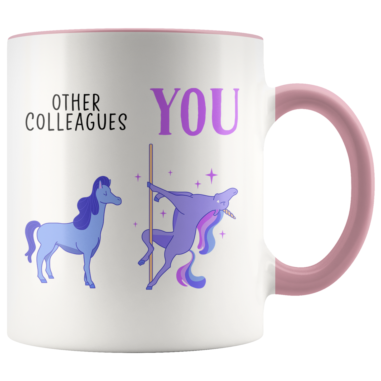 Colleague Gifts, Coffee Mug, Two Tone Accent Cup, Birthday Gift for Men and Women