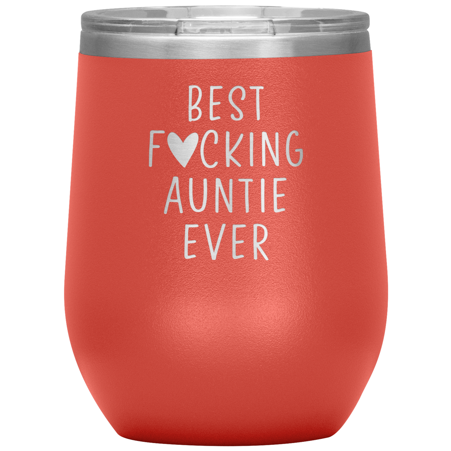 Auntie Wine Tumbler, Auntie Gifts, Travel Wine Cup, Birthday Gifts for Men and Women