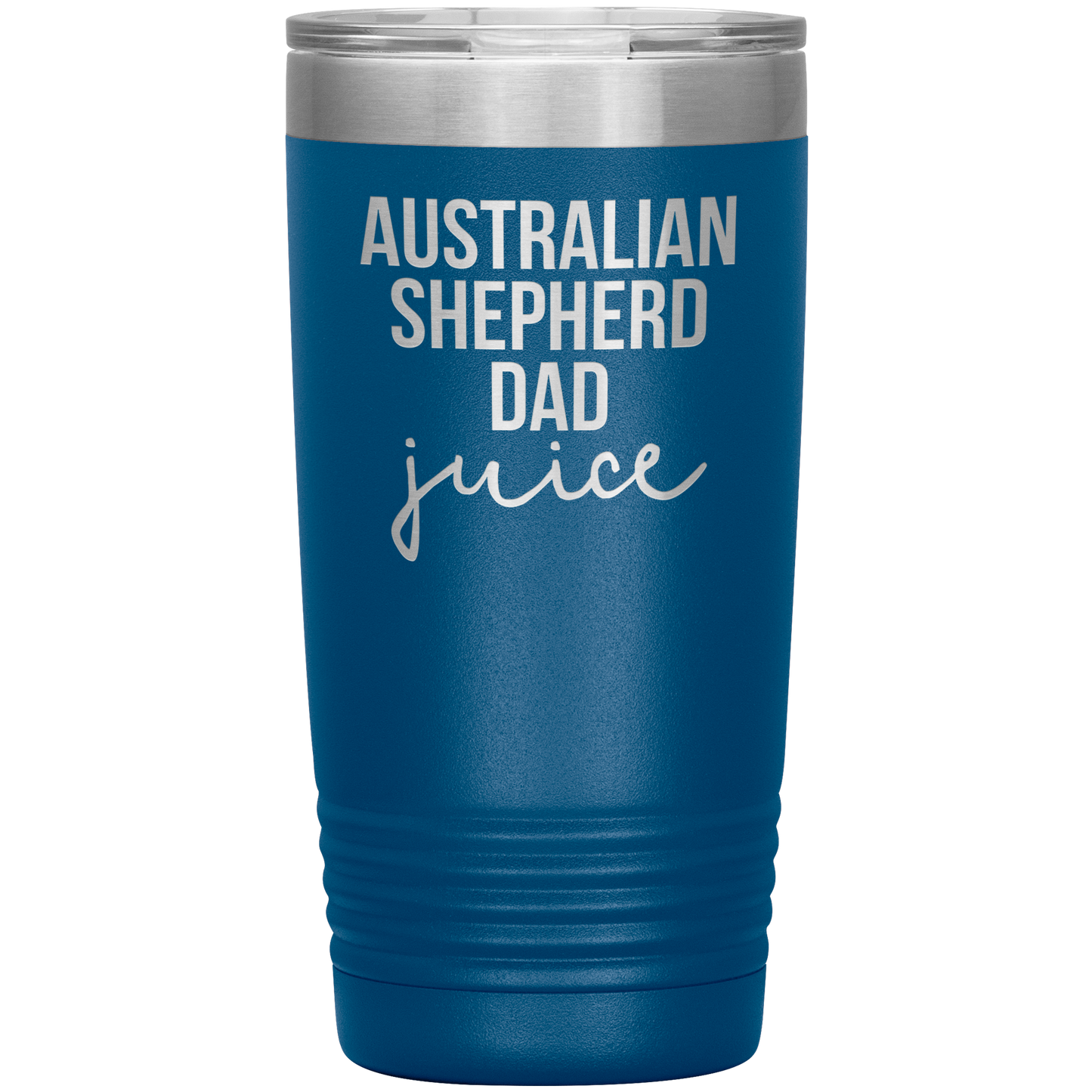 Australian Shepherd Dad Tumbler, Funny Travel Coffee Mug, Birthday Gifts for Men and Women