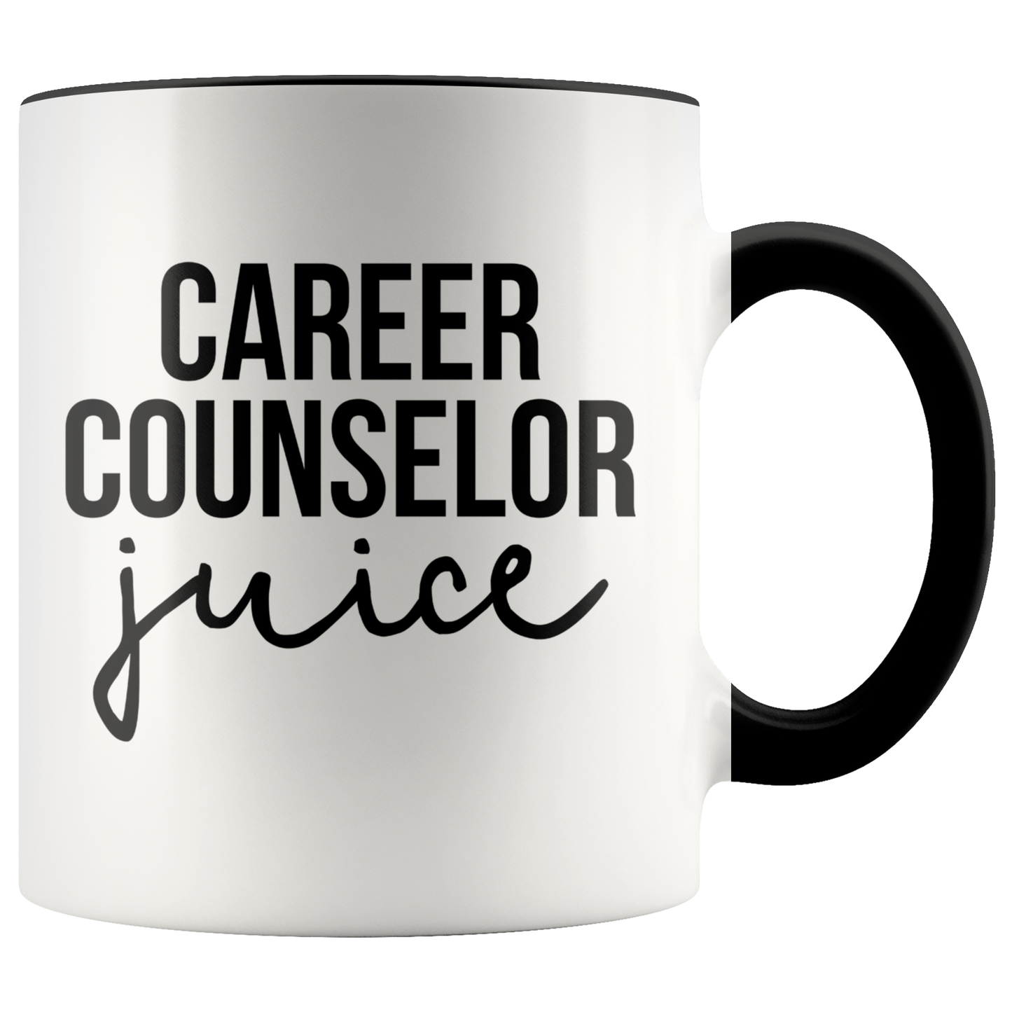 Career counselor Gifts, Coffee Mug, Two Tone Accent Cup, Birthday Gift for Men and Women