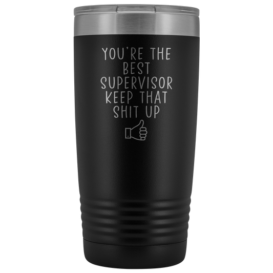 Cadeau de superviseur, tasse de café de superviseur, tumbler de superviseur