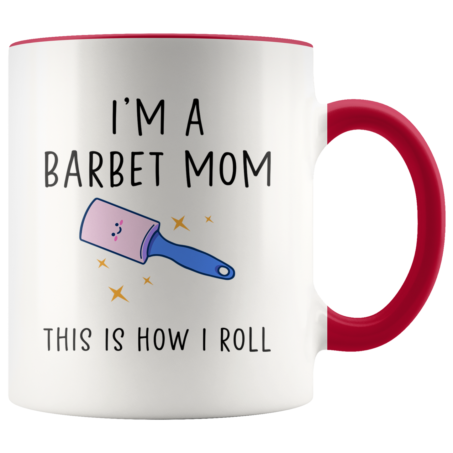 Barbet Mom Gifts, Coffee Mug, Two Tone Accent Cup, Birthday Gift for Men and Women