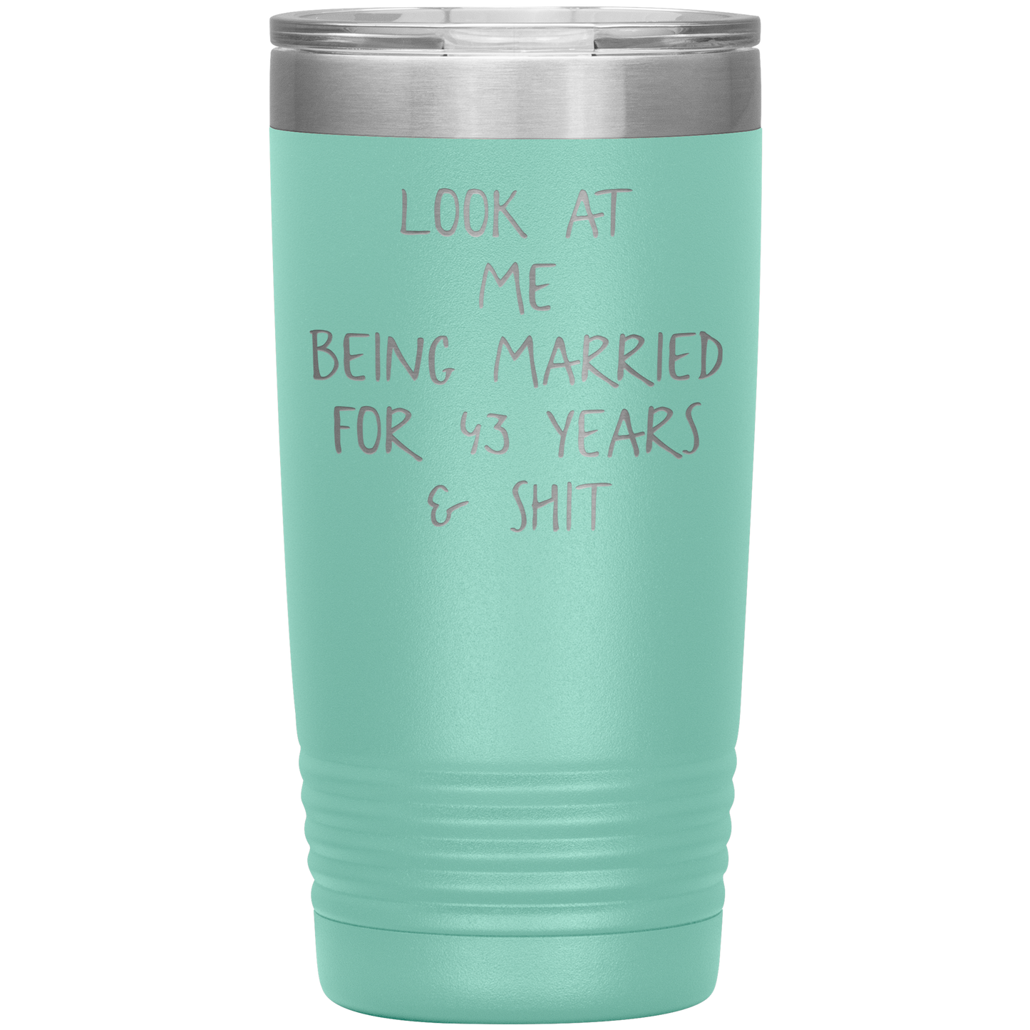 43rd Anniversary Gifts for Husband and Wife, Coffee Mug, Tumbler, Birthday Gifts for Men and Women