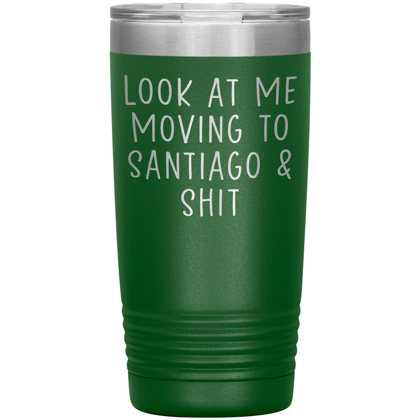 Moving to Santiago Chile Tumbler, Funny Travel Coffee Mug, Birthday Gifts for Men and Women