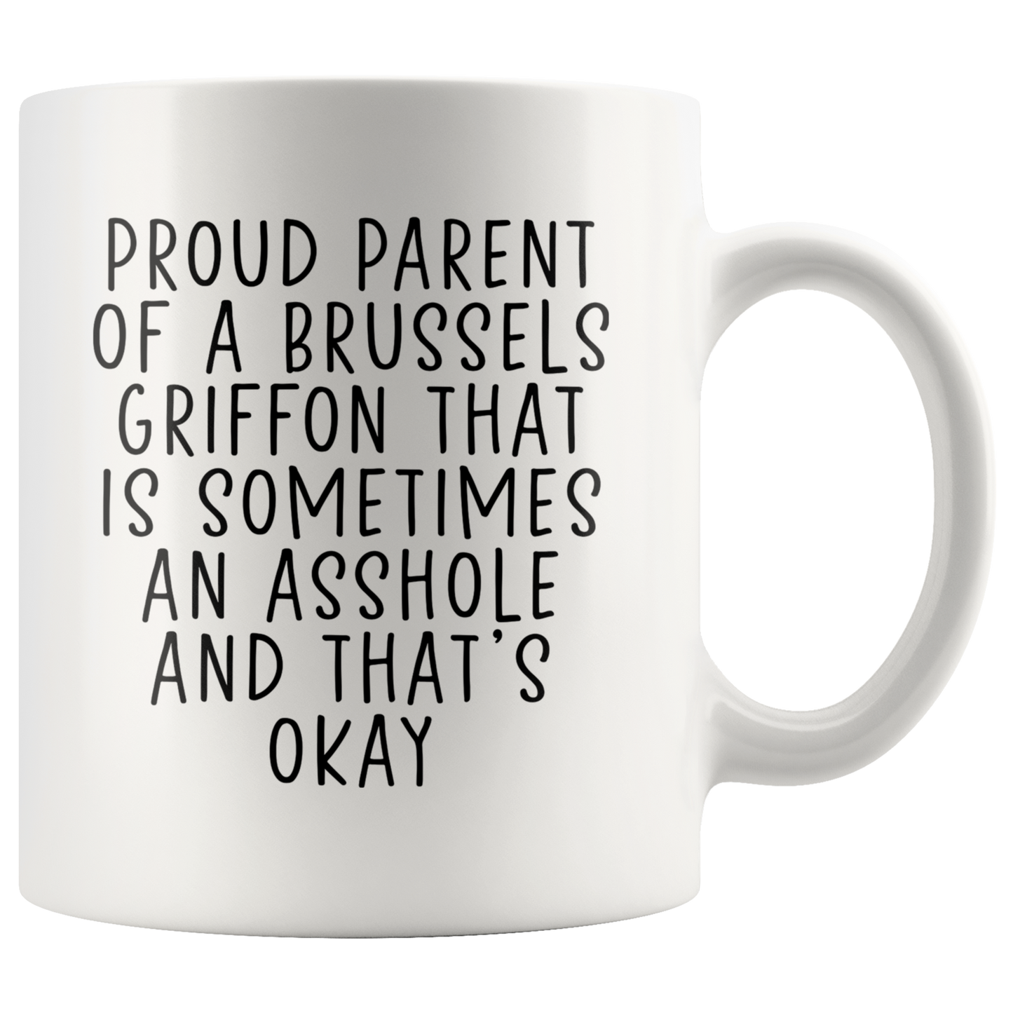 Brussels Griffon Gifts, Coffee Mug, Two Tone Accent Cup, Birthday Gift for Men and Women