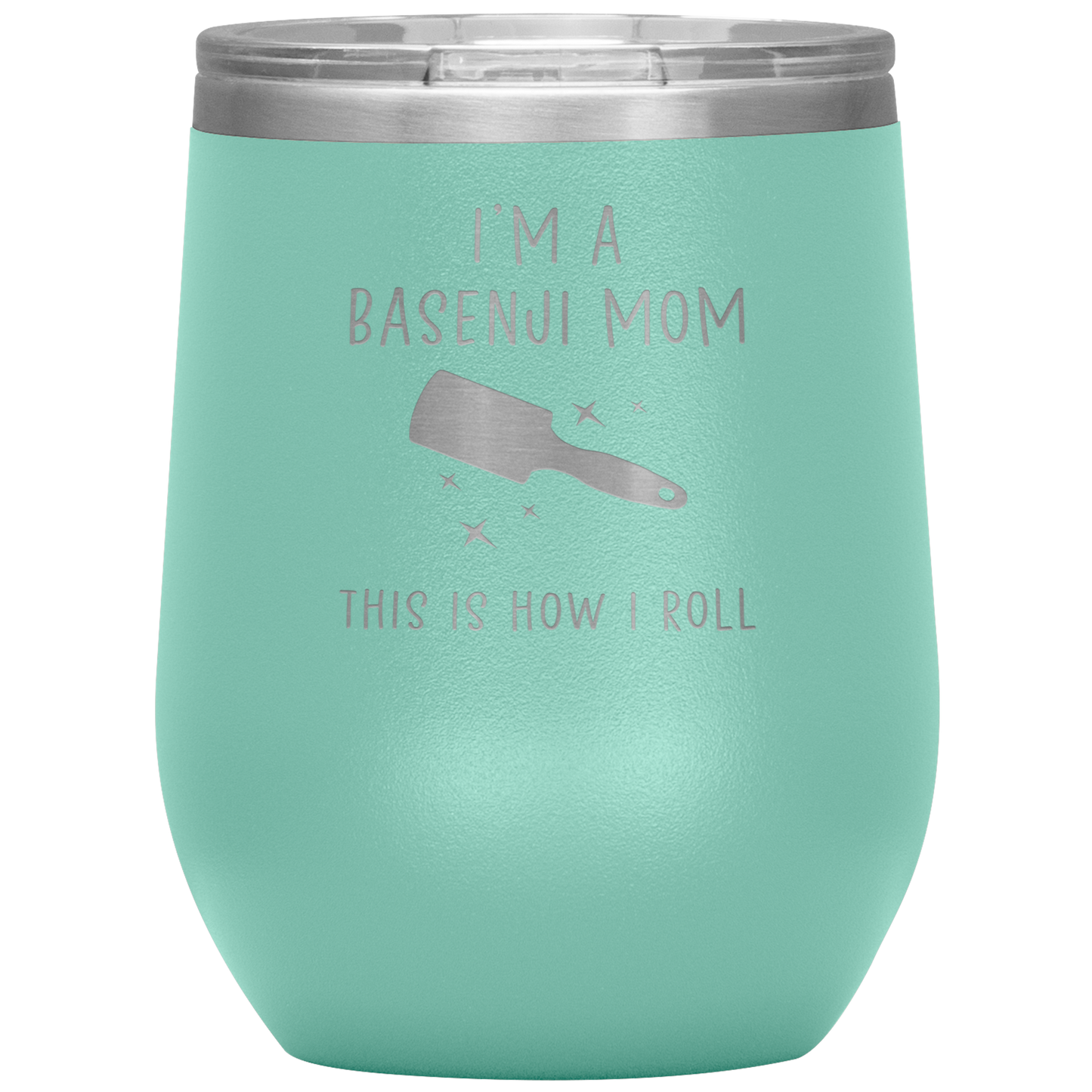 Basenji Mom Wine Tumbler, Funny Travel Wine Cup, Birthday Gifts for Men and Women