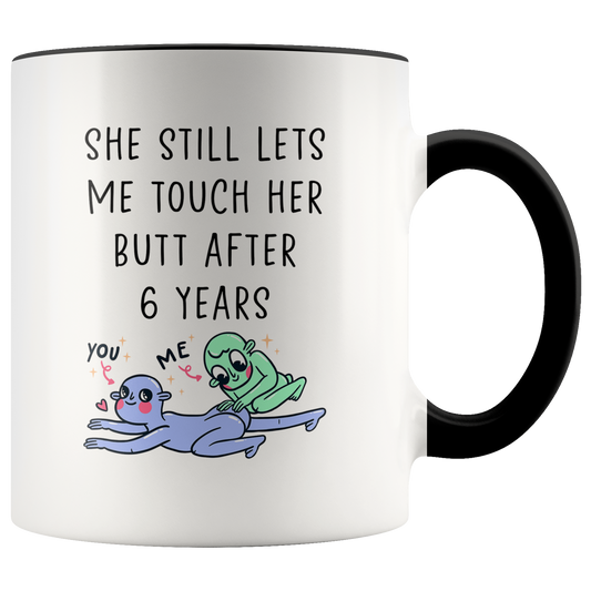 6th Anniversary Gift for Husband, 6 Year Wedding Anniversary Gifts, Accent Coffee Mug, Birthday Gifts for Men and Women