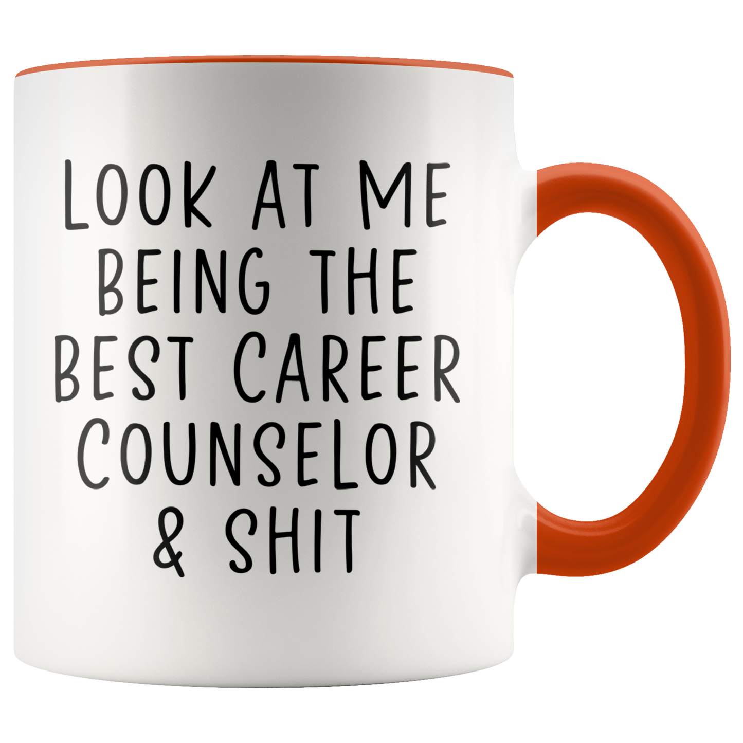 Career counselor Gifts, Coffee Mug, Two Tone Accent Cup, Birthday Gift for Men and Women