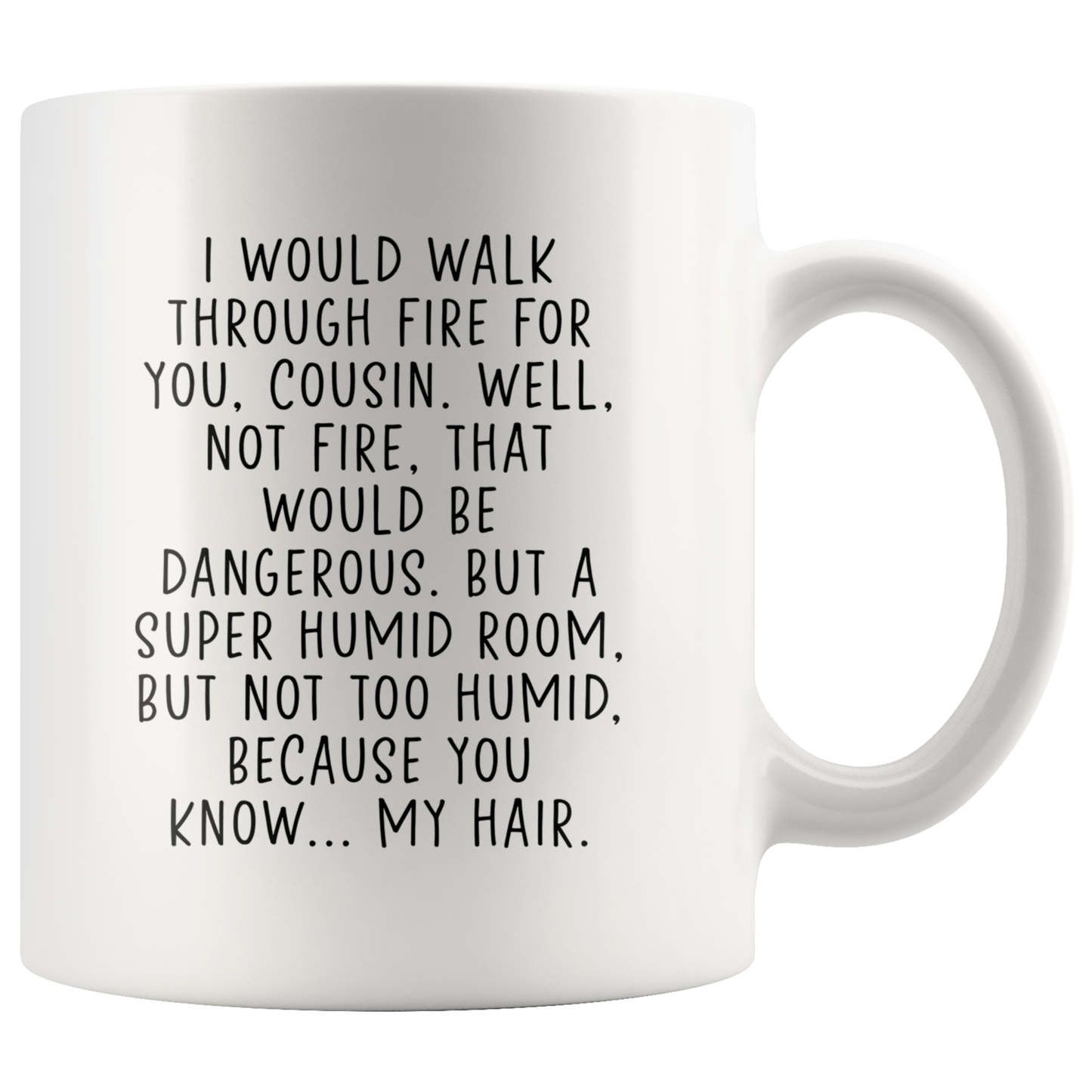 Cousin Gifts, Coffee Mug, Two Tone Accent Cup, Birthday Gift for Men and Women