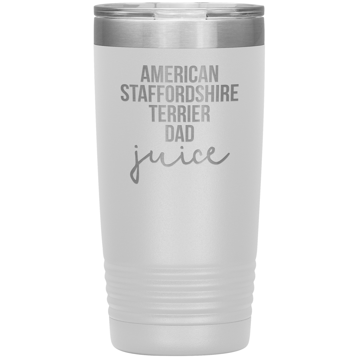 American Staffordshire Terrier Dad Tumbler, Funny Travel Coffee Mug, Birthday Gifts for Men and Women