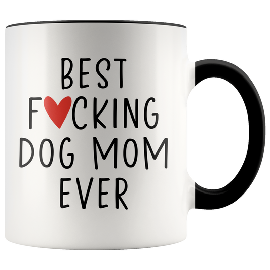 Dog Mom Gifts, Coffee Mug, Two Tone Accent Cup, Birthday Gift for Men and Women