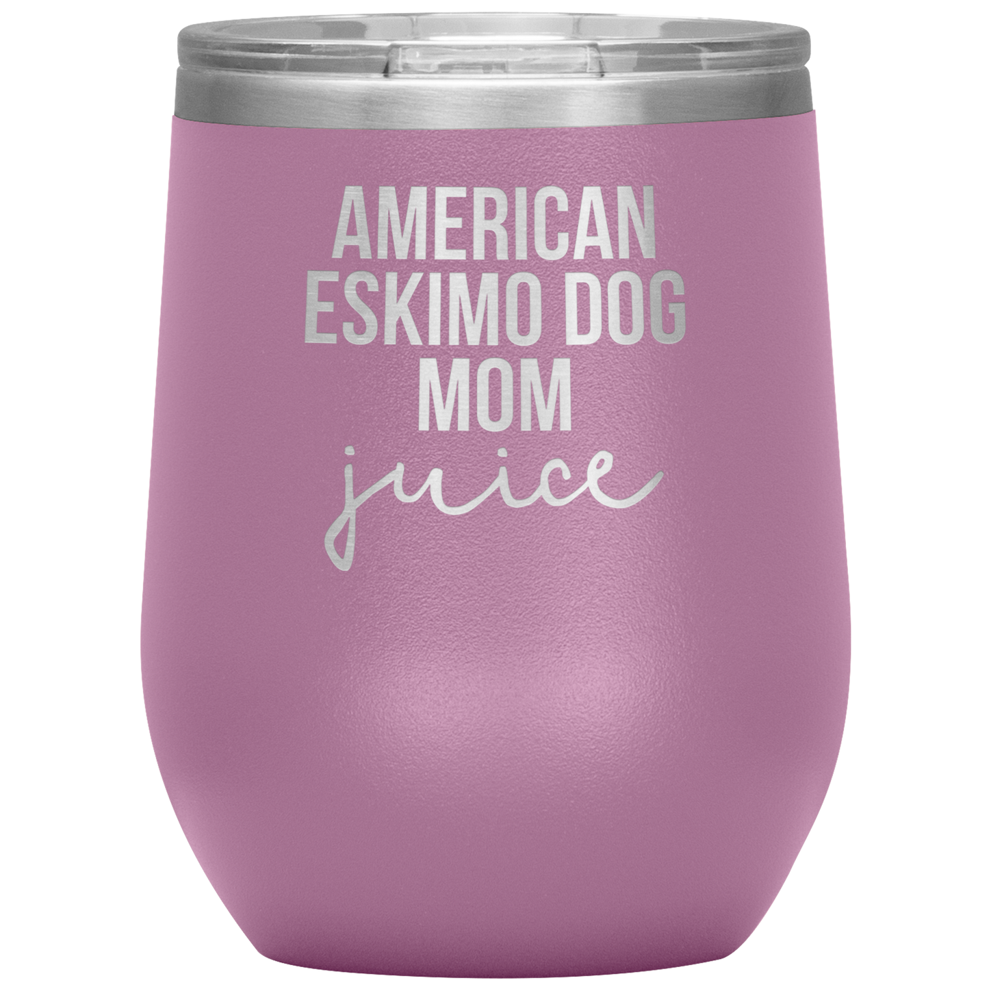 American Eskimo Dog Mom Wine Tumbler, Funny Travel Wine Cup, Birthday Gifts for Men and Women