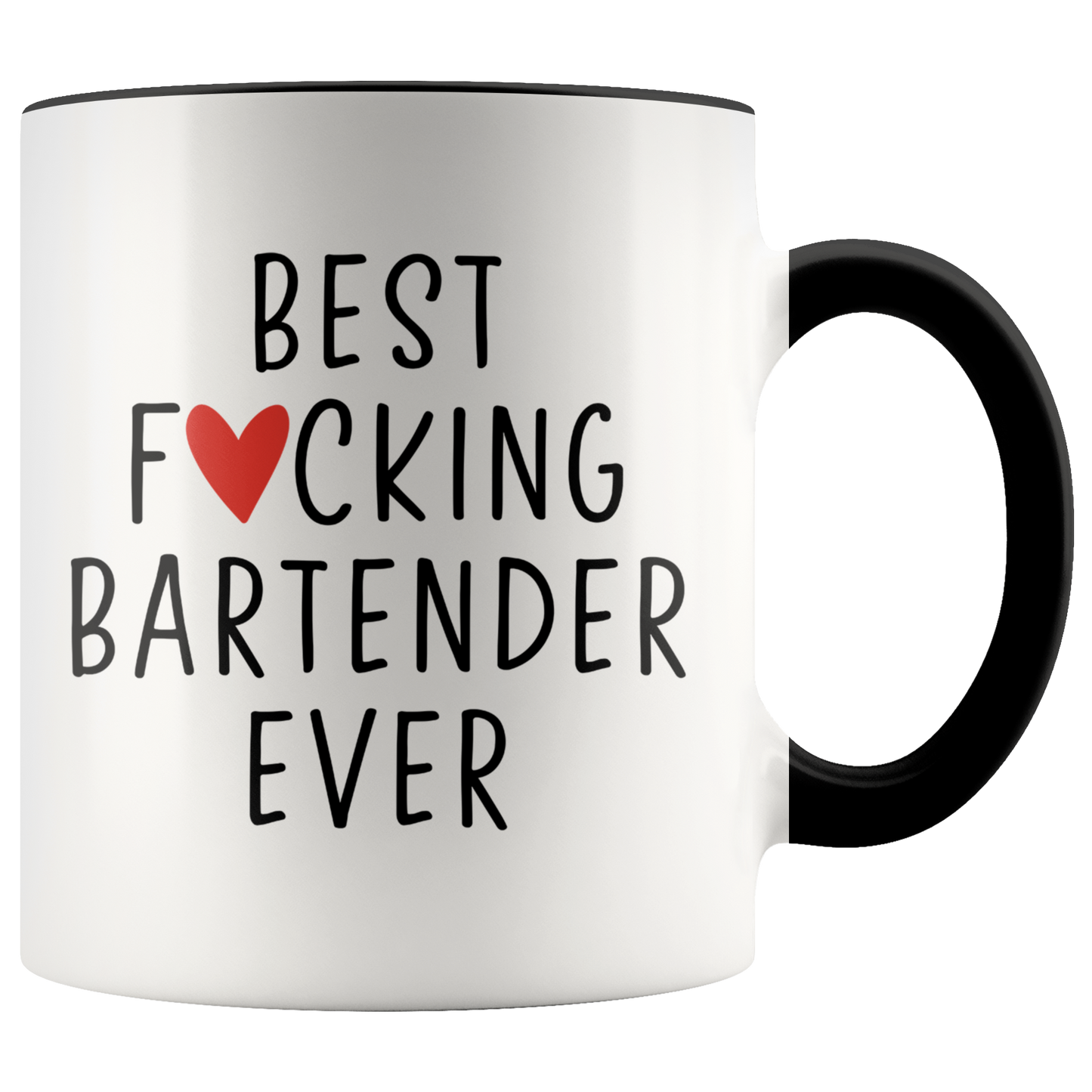 Bartender Gifts, Coffee Mug, Two Tone Accent Cup, Birthday Gift for Men and Women