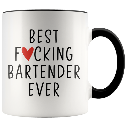 Bartender Gifts, Coffee Mug, Two Tone Accent Cup, Birthday Gift for Men and Women