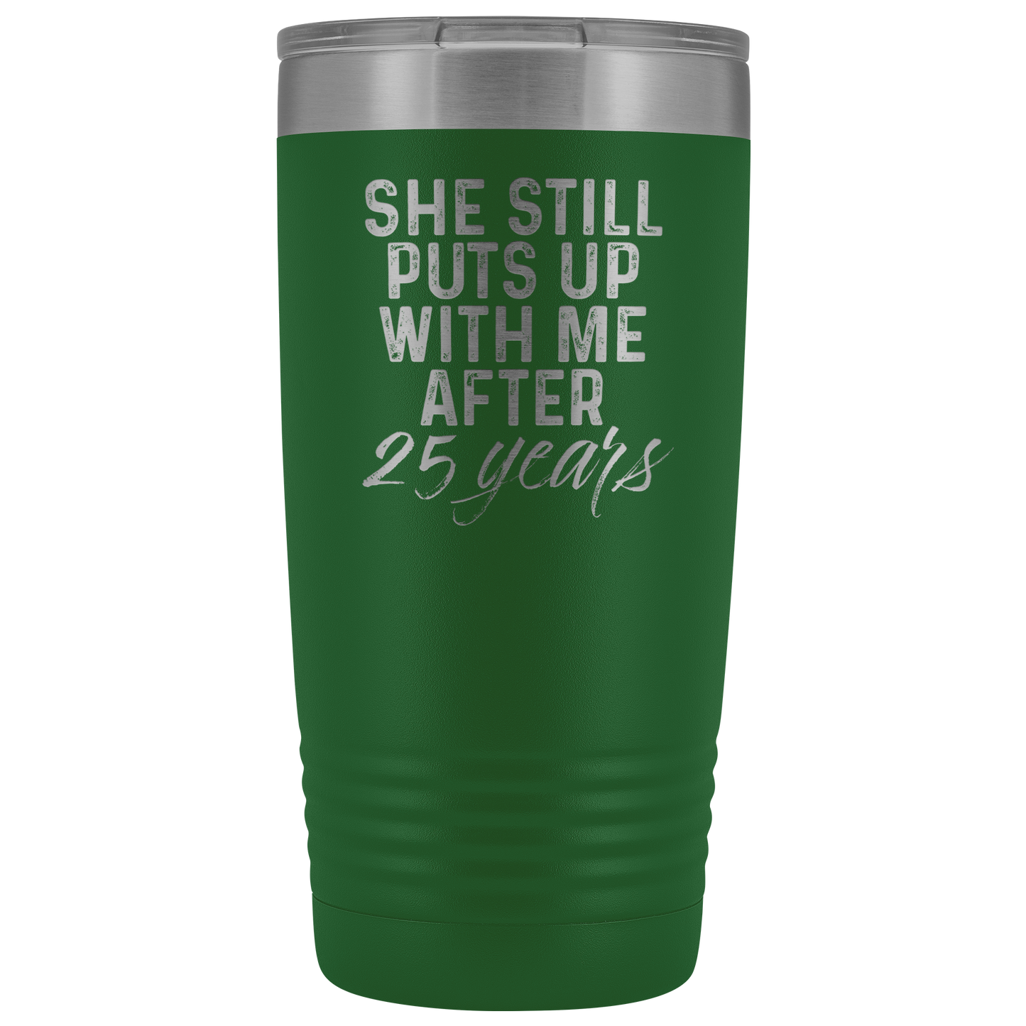 Cadeau 25e anniversaire 25 année anniversaire de mariage Tasse de café Drôle mari Tumbler Cadeaux pour lui anniversaire pour les hommes Coupe