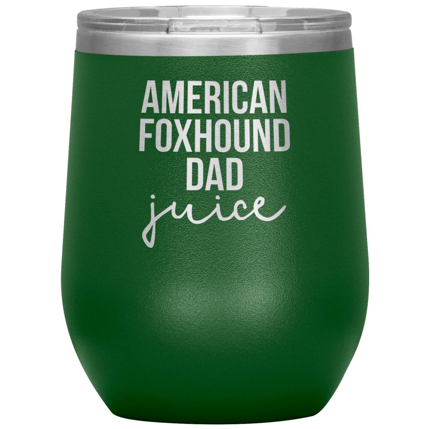 American Foxhound Dad Wine Tumbler, Funny Travel Wine Cup, Birthday Gifts for Men and Women