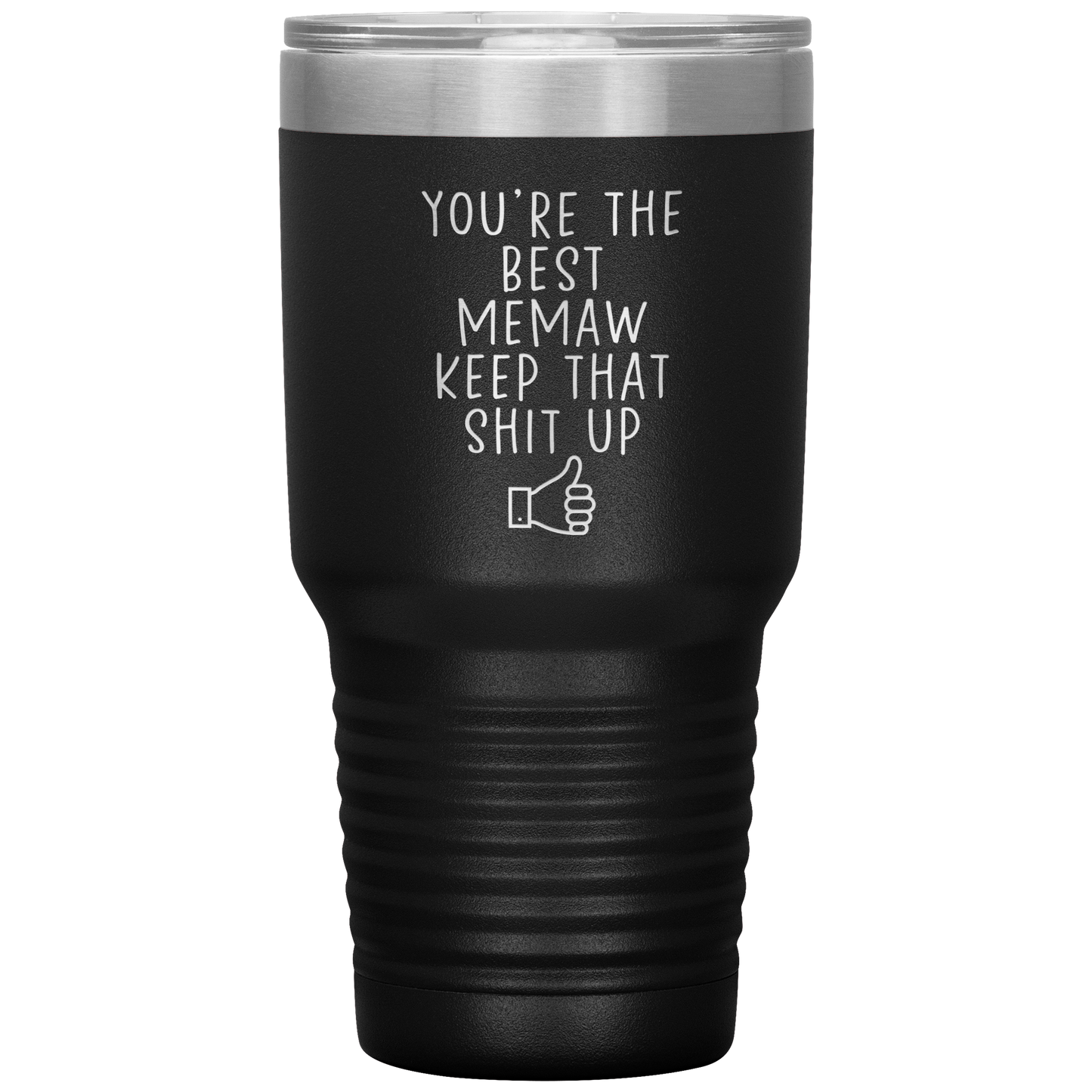 Memaw Tumbler, Memaw Cadeaux, Travel Coffee Mug, Cadeaux d’anniversaire pour hommes et femmes