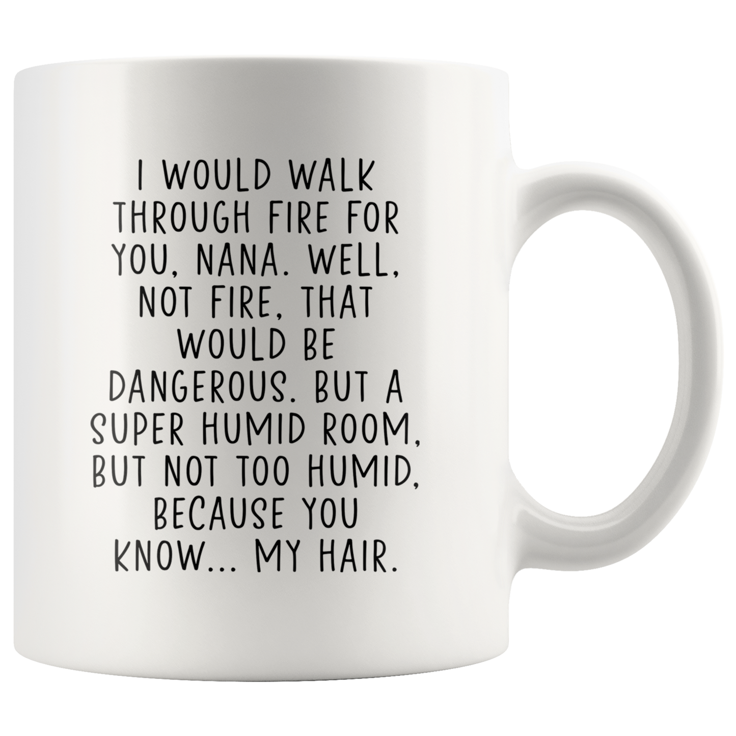 Nana Gifts, Coffee Mug, Two Tone Accent Cup, Birthday Gift for Men and Women