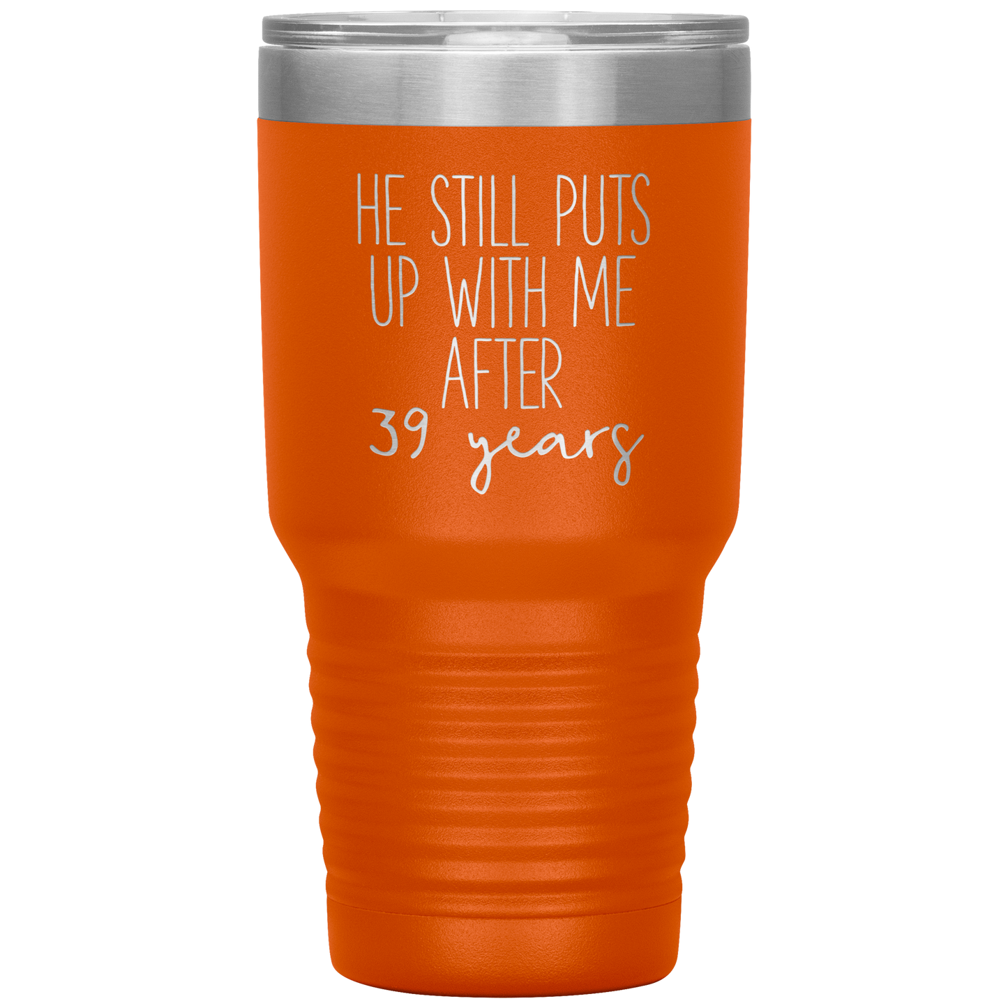 39th Anniversary Gifts for Husband, Coffee Mug, Tumbler, Birthday Gifts for Men and Women